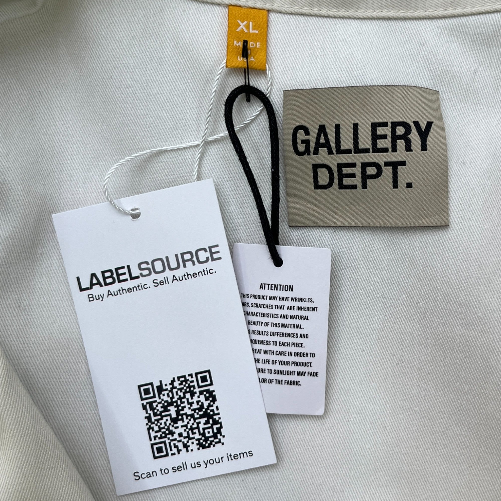 Men's Montecito Logo Jacket Cream Size XL