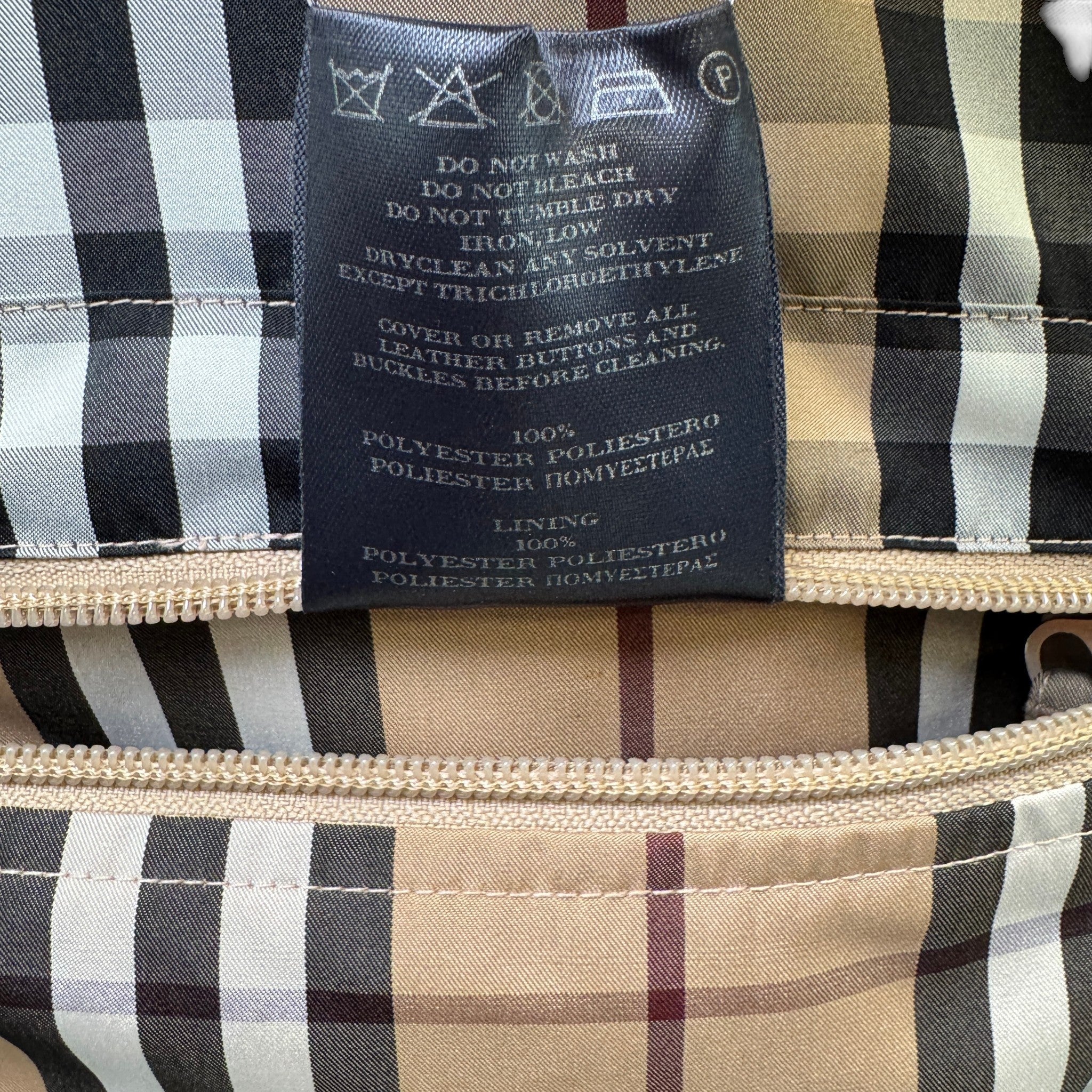 Men's Reversible Nova Check Jacket Beige Size M