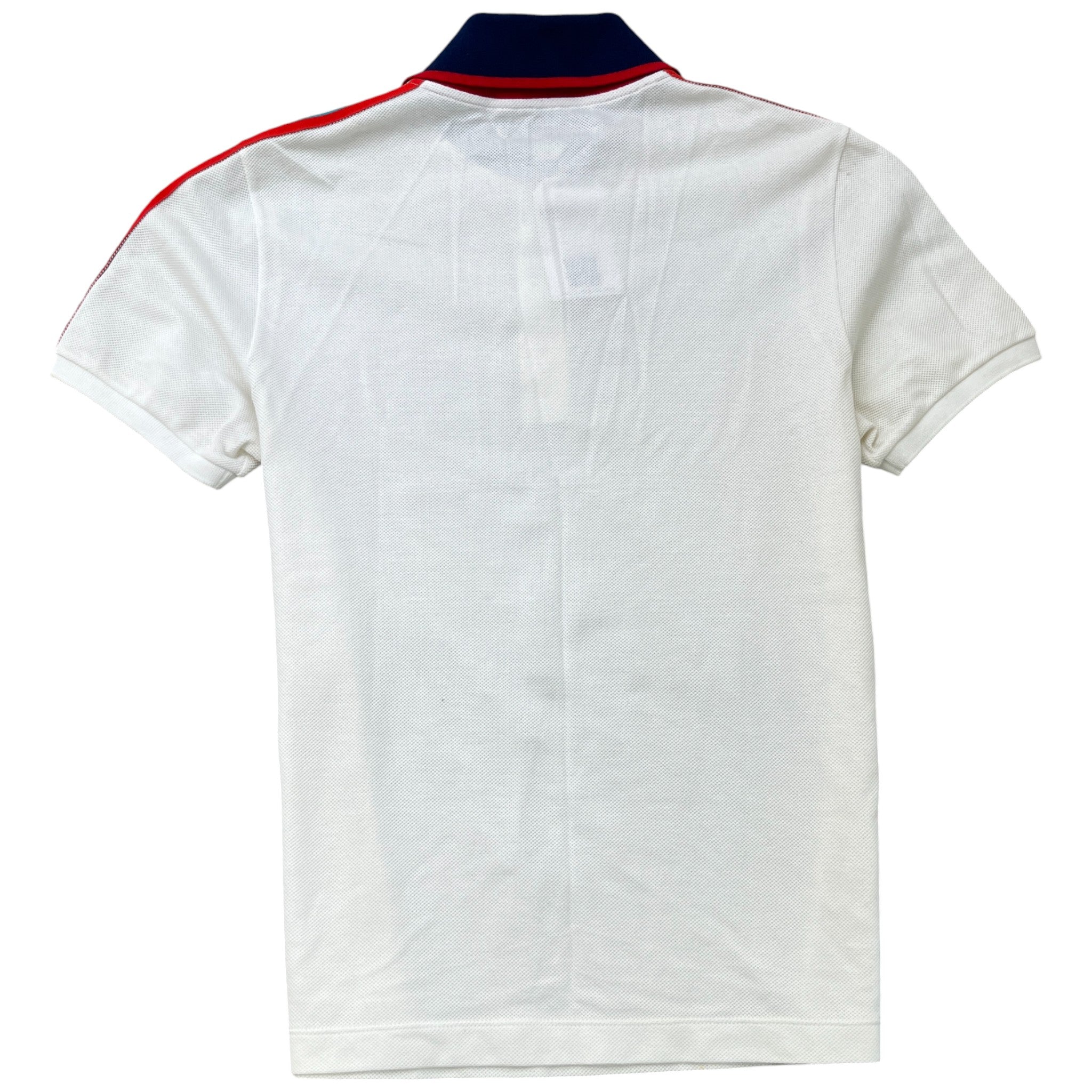 Men's Tape Logo Polo Shirt White Size S