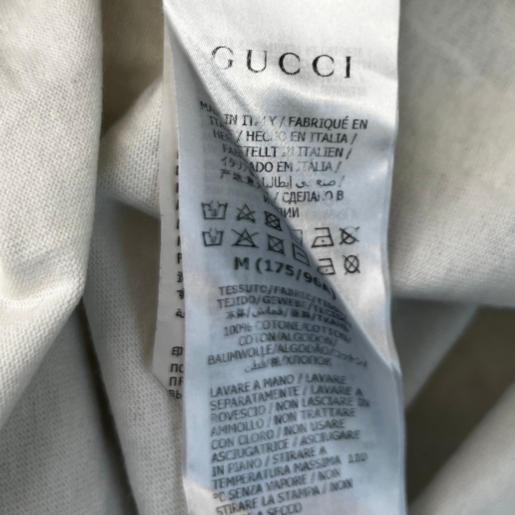 Men's Ss21 Alphabet Pattern Football Style T-Shirt White Size M
