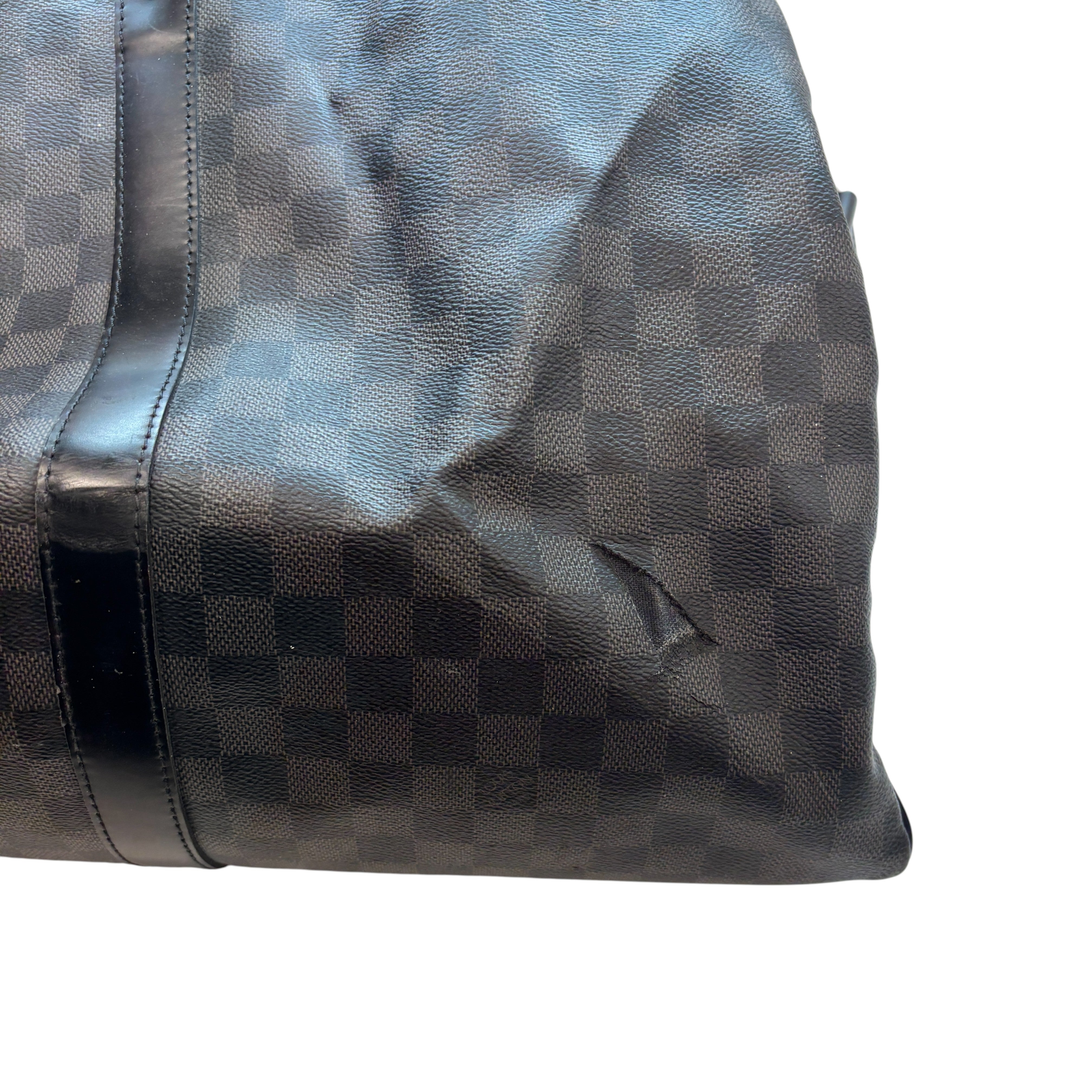 Men's Damier Graphite Keepall Bandoulière 55 Bag Black
