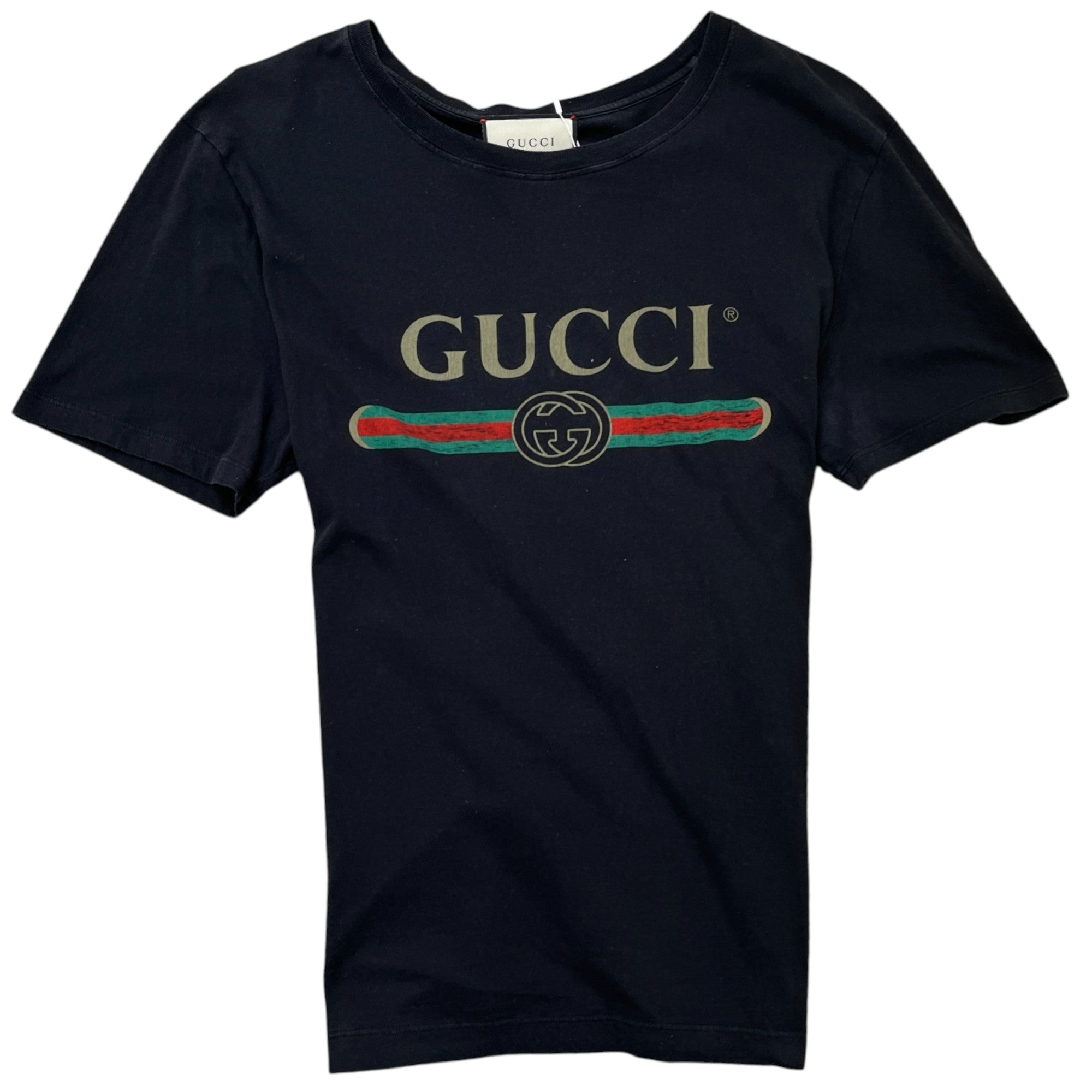 Men's Printed Logo T-Shirt Black Size M