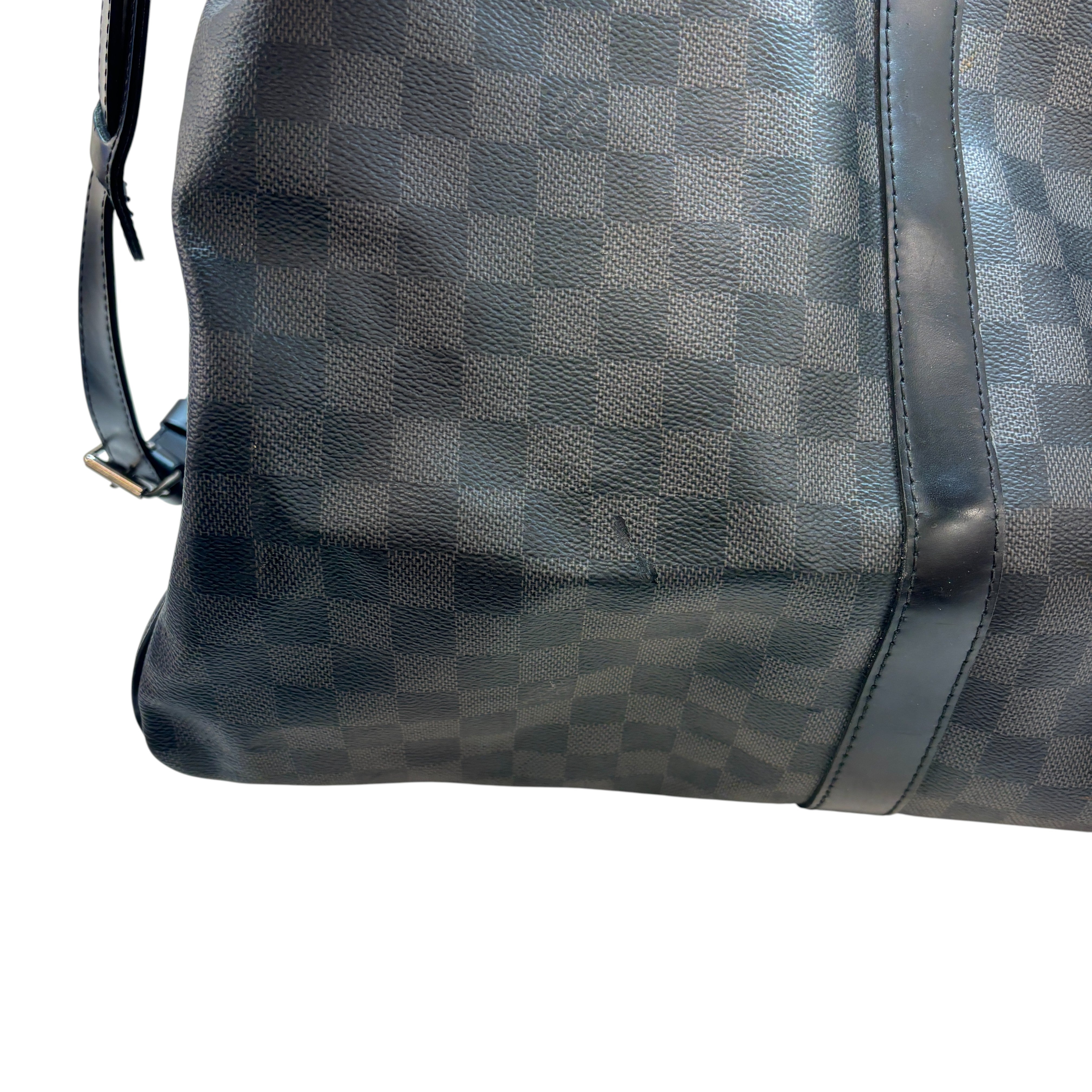 Men's Damier Graphite Keepall Bandoulière 55 Bag Black