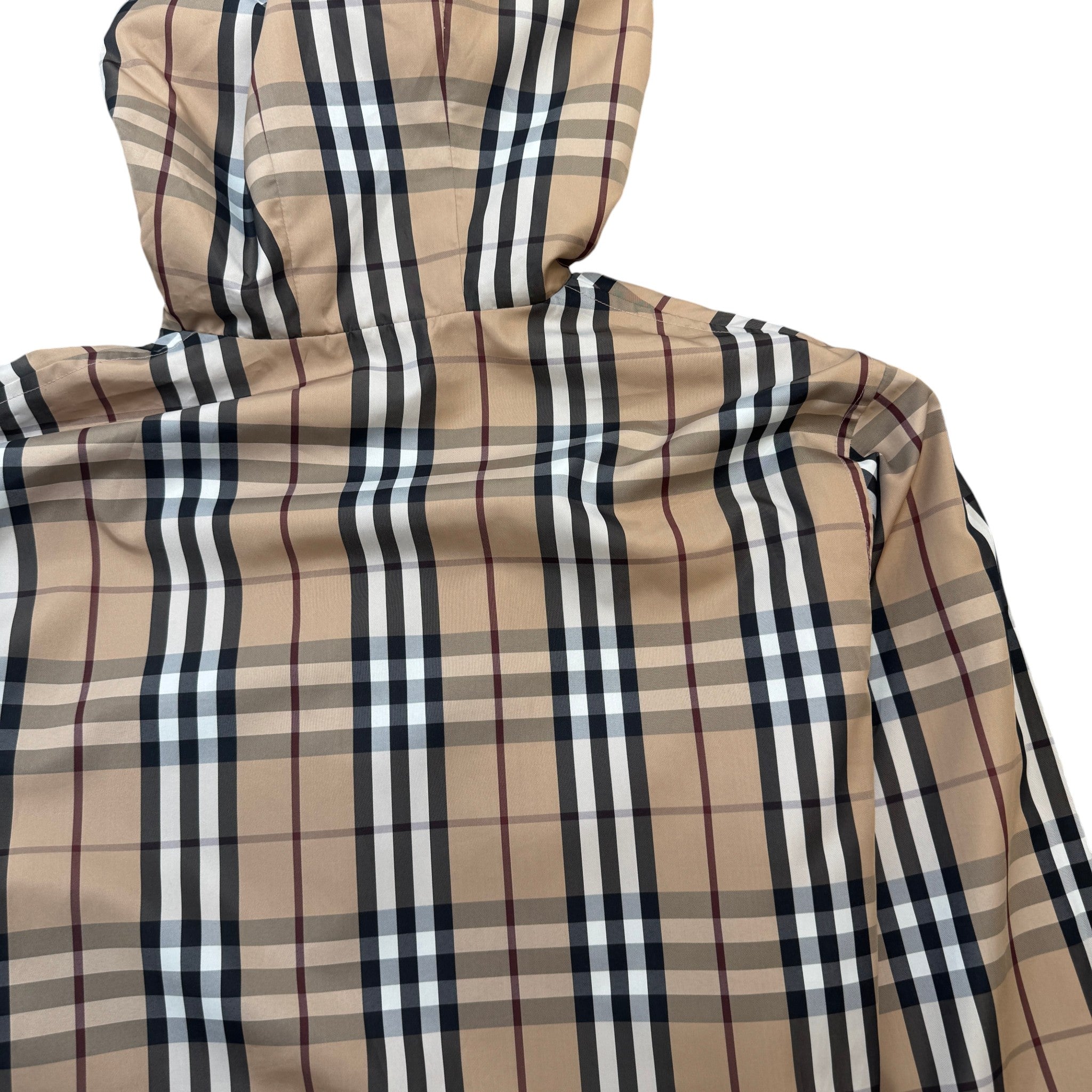 Men's Reversible Nova Check Jacket Beige Size M