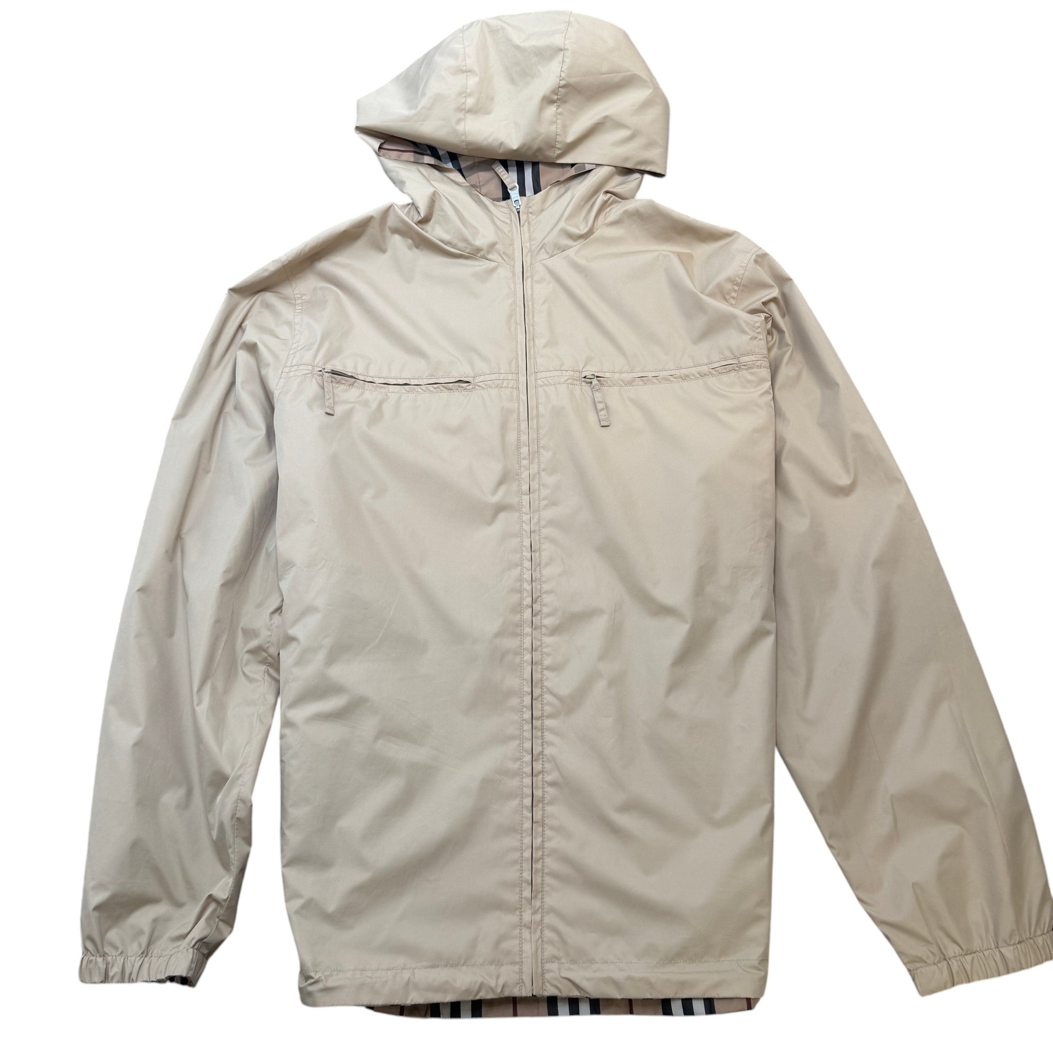Men's Reversible Nova Check Jacket Beige Size M