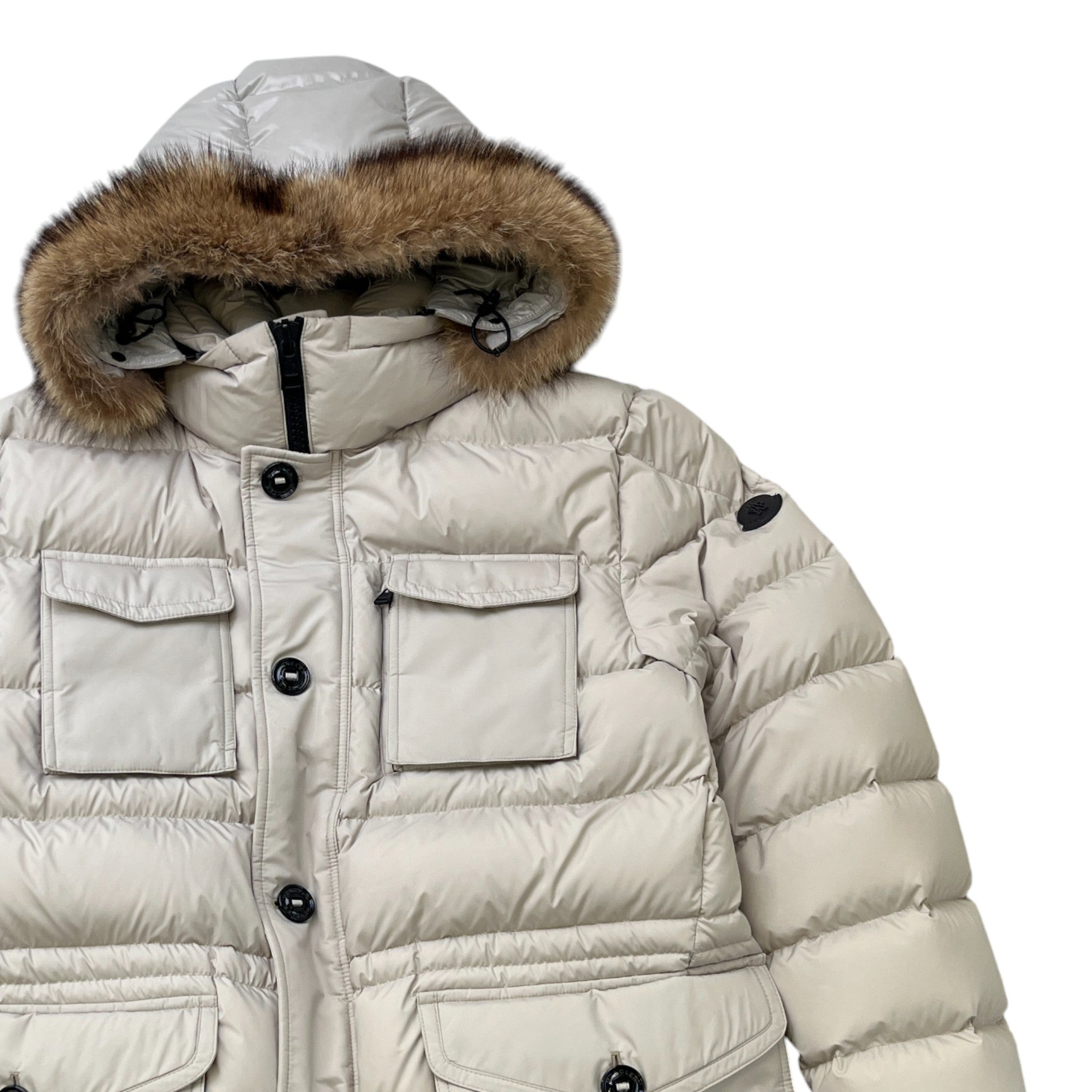 Men's Augert Down Jacket Beige Size 7 / XXXXL