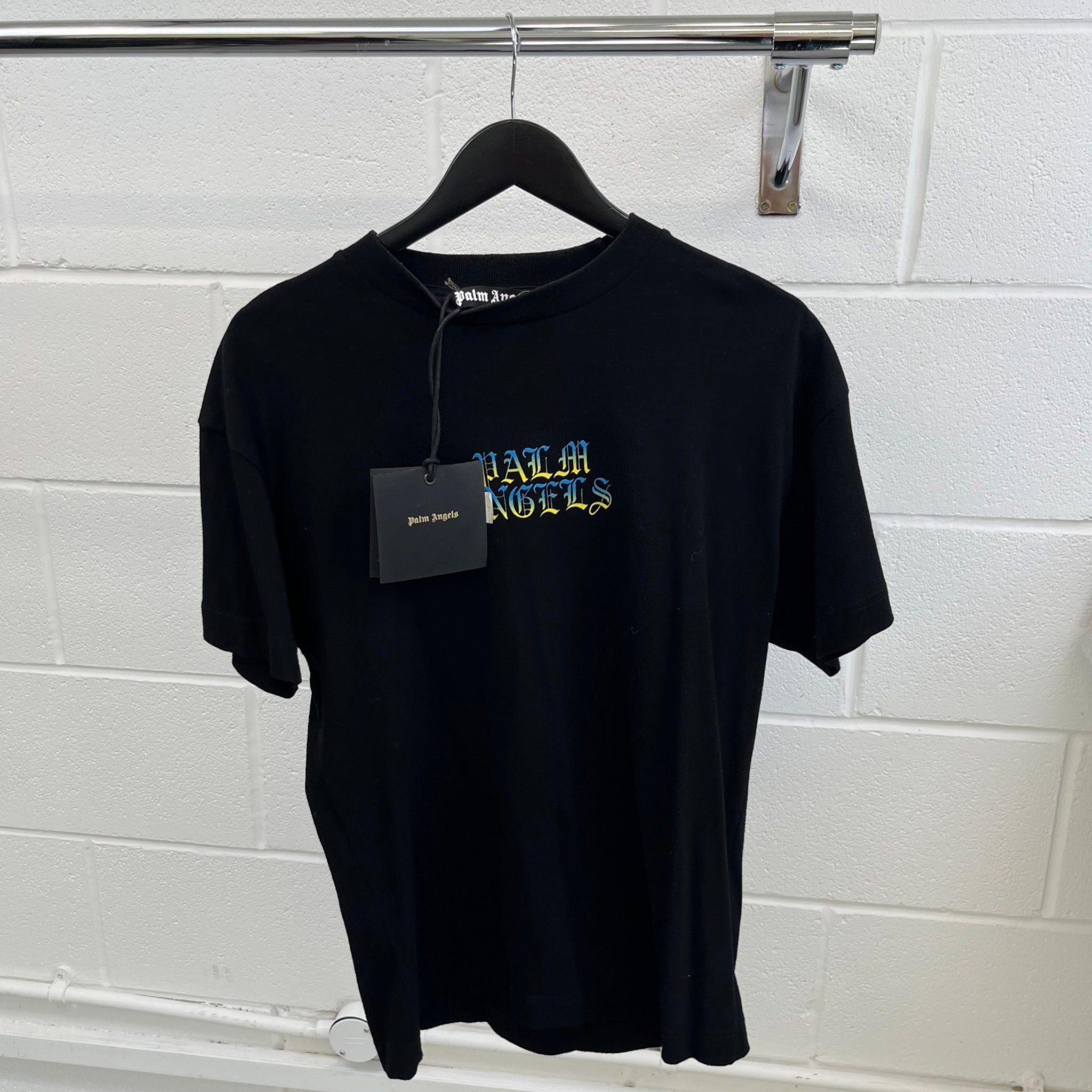 Men's Logo Print T-Shirt Black Size S