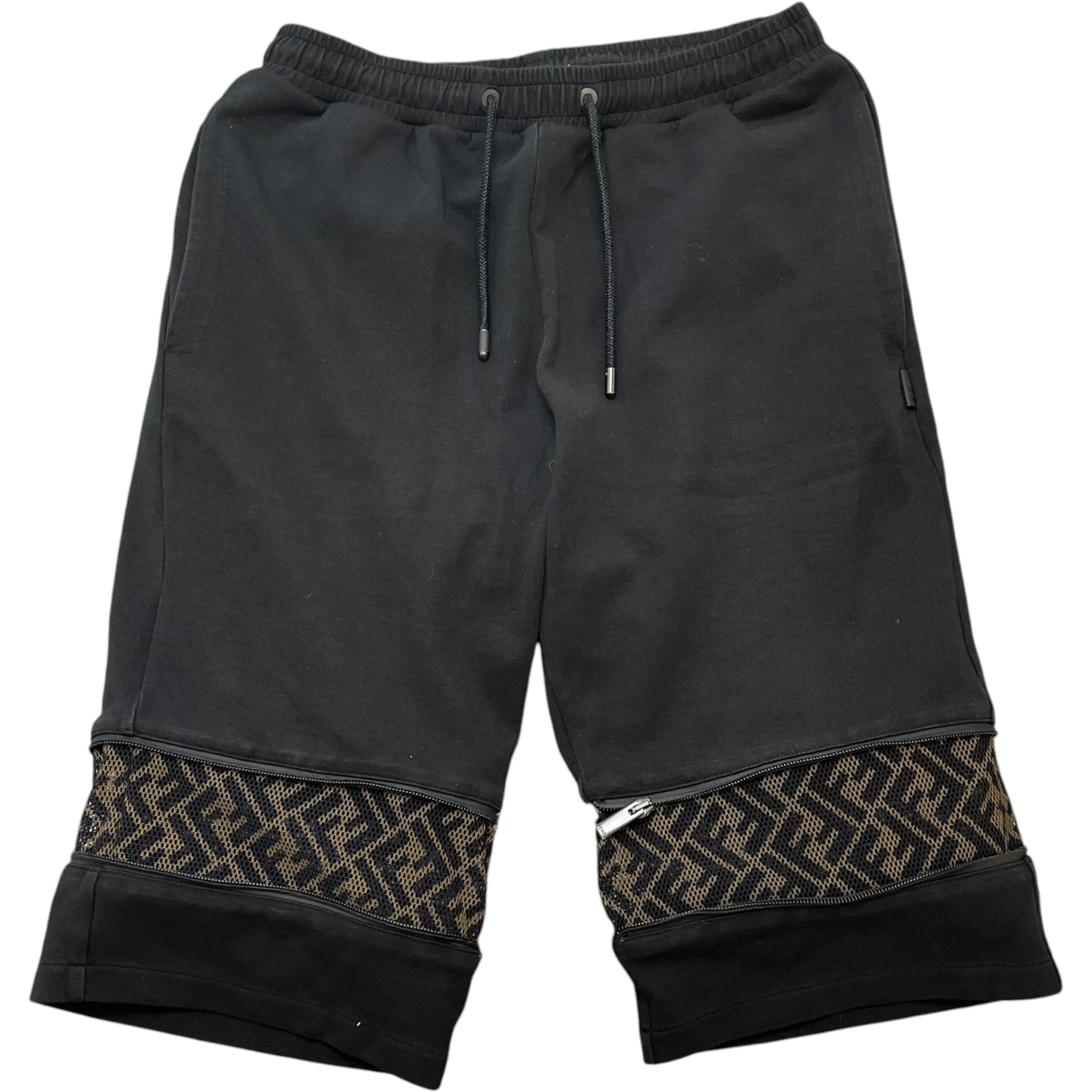 Men's Ff Zucca Casual Shorts Black Size IT 48 / UK 32