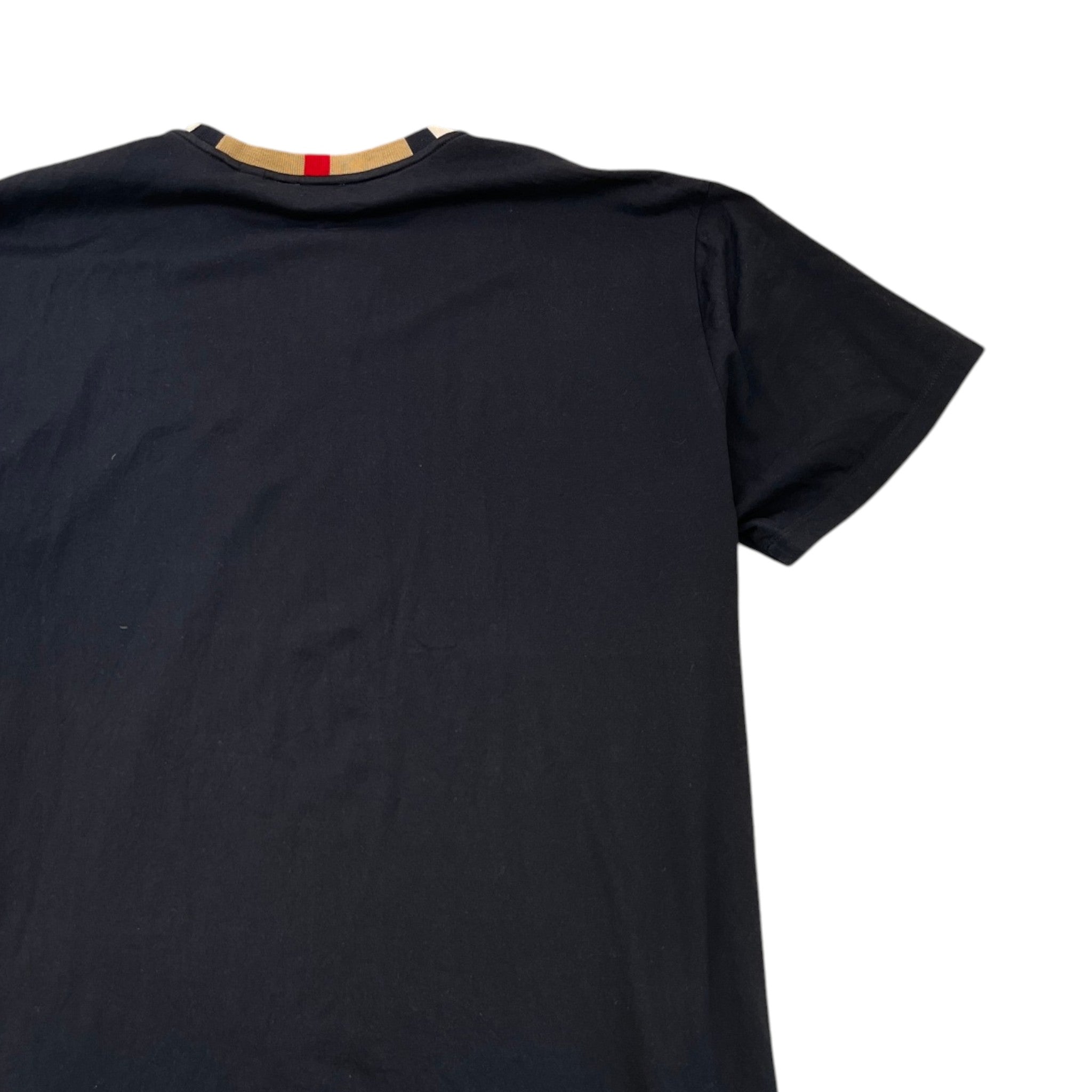 Men's Icon Stripe Trim T-Shirt Black Size XXL