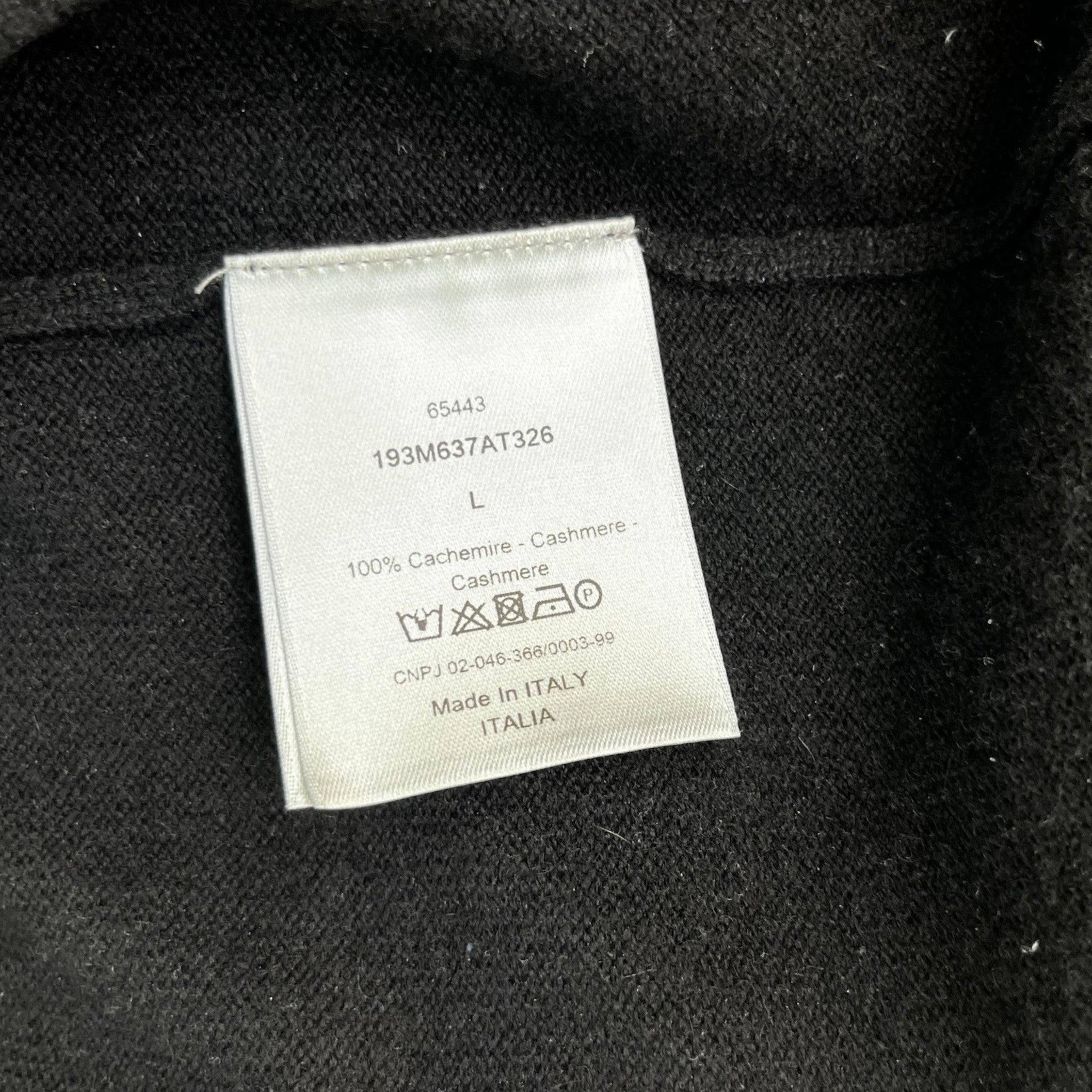 Men's Embroidered Cd Logo Jumper Navy Size L