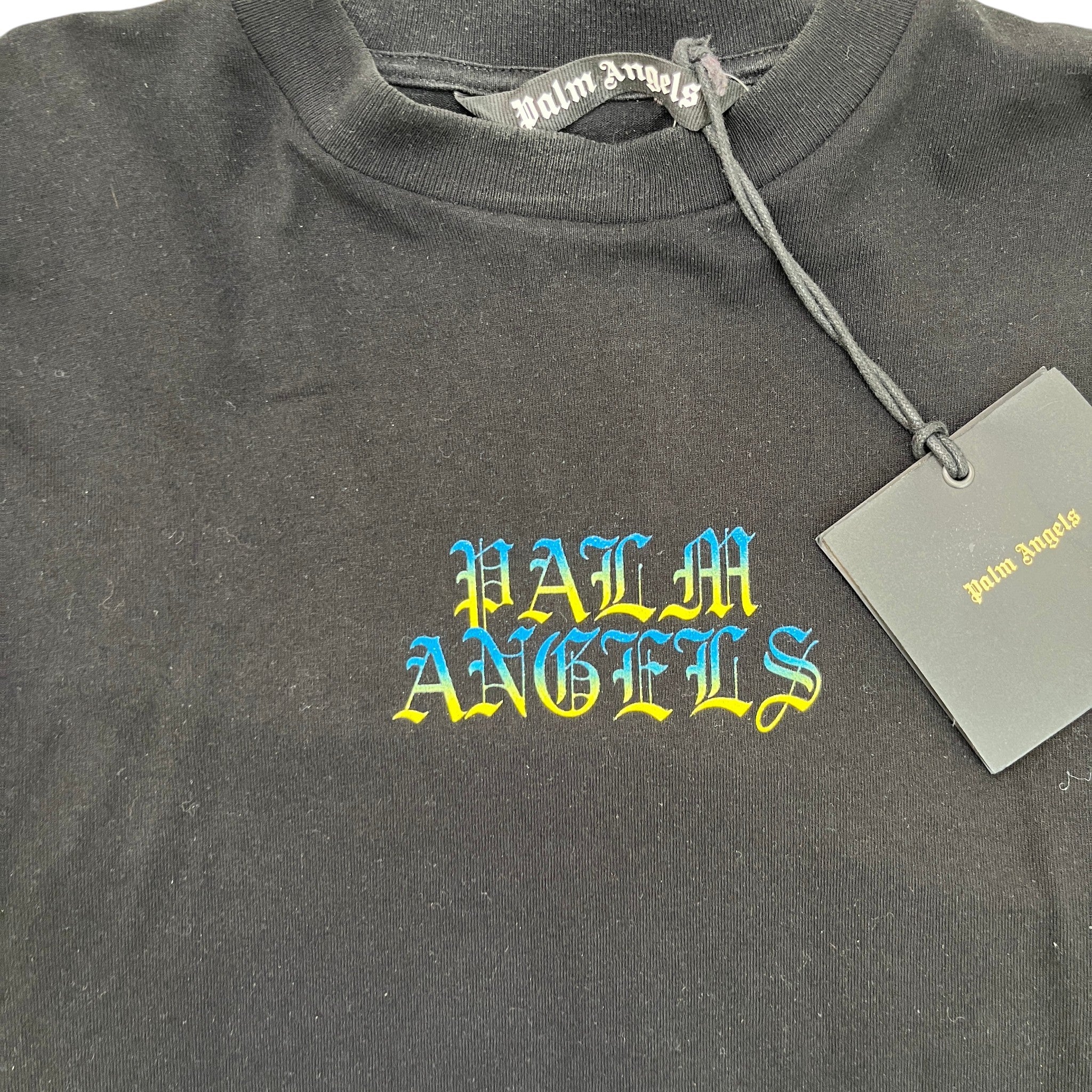 Men's Logo Print T-Shirt Black Size S