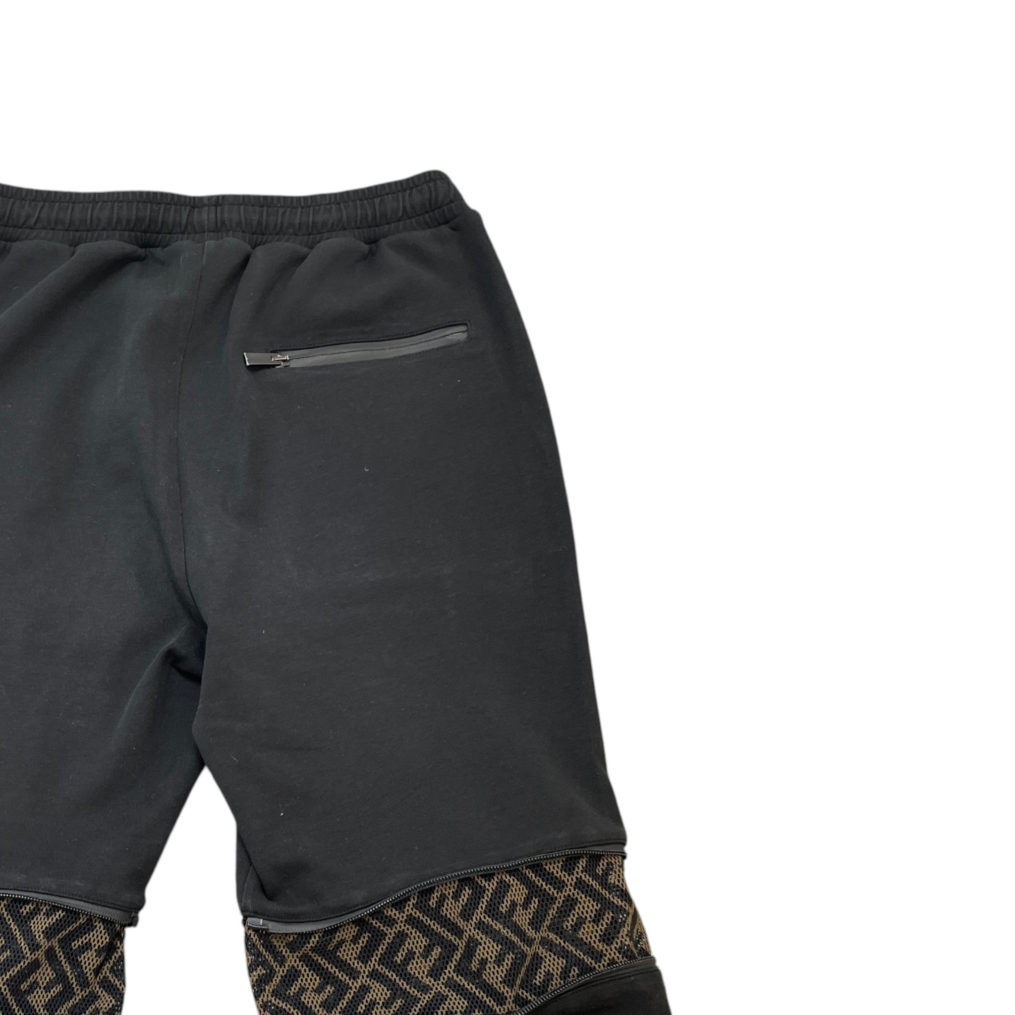 Men's Ff Zucca Casual Shorts Black Size IT 48 / UK 32