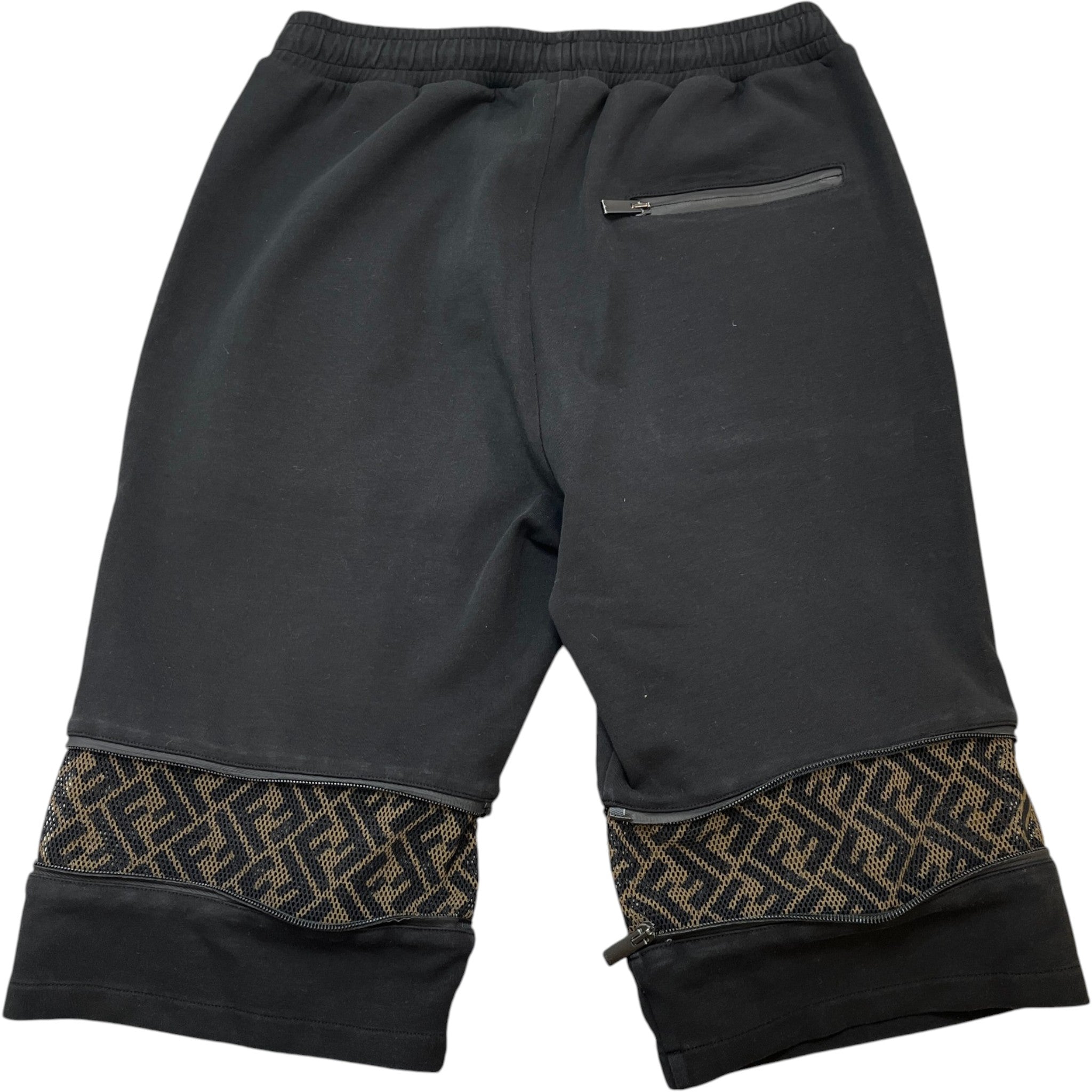 Men's Ff Zucca Casual Shorts Black Size IT 48 / UK 32
