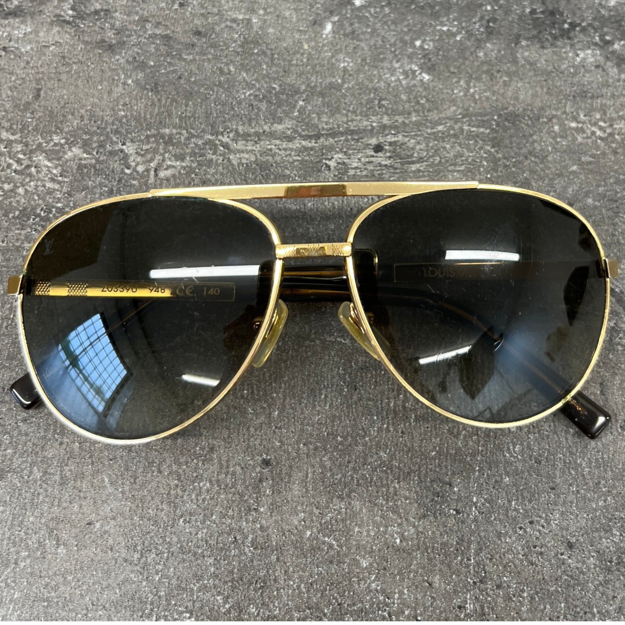 Men's Zo339U Attitude Pilote Sunglasses Gold