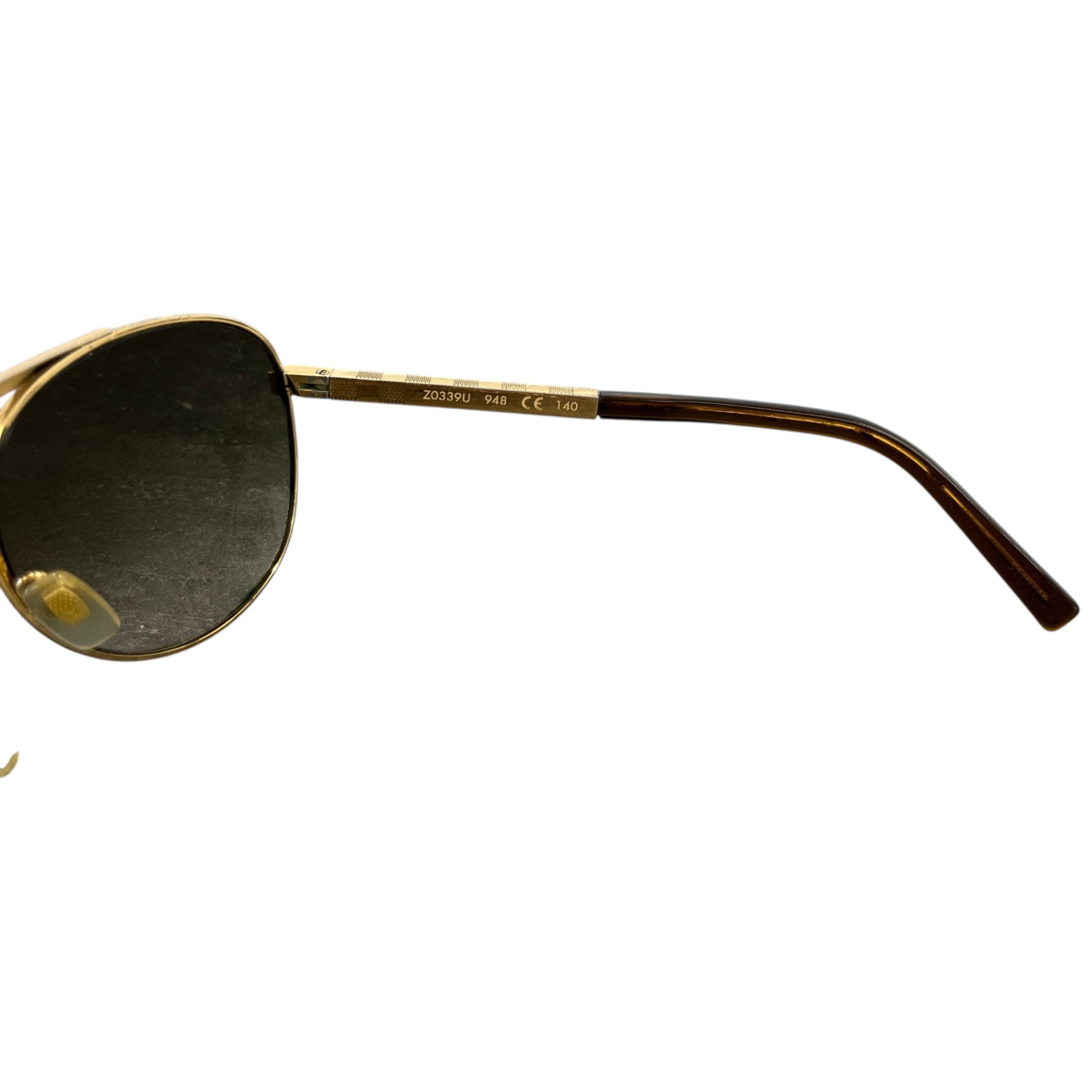 Men's Zo339U Attitude Pilote Sunglasses Gold