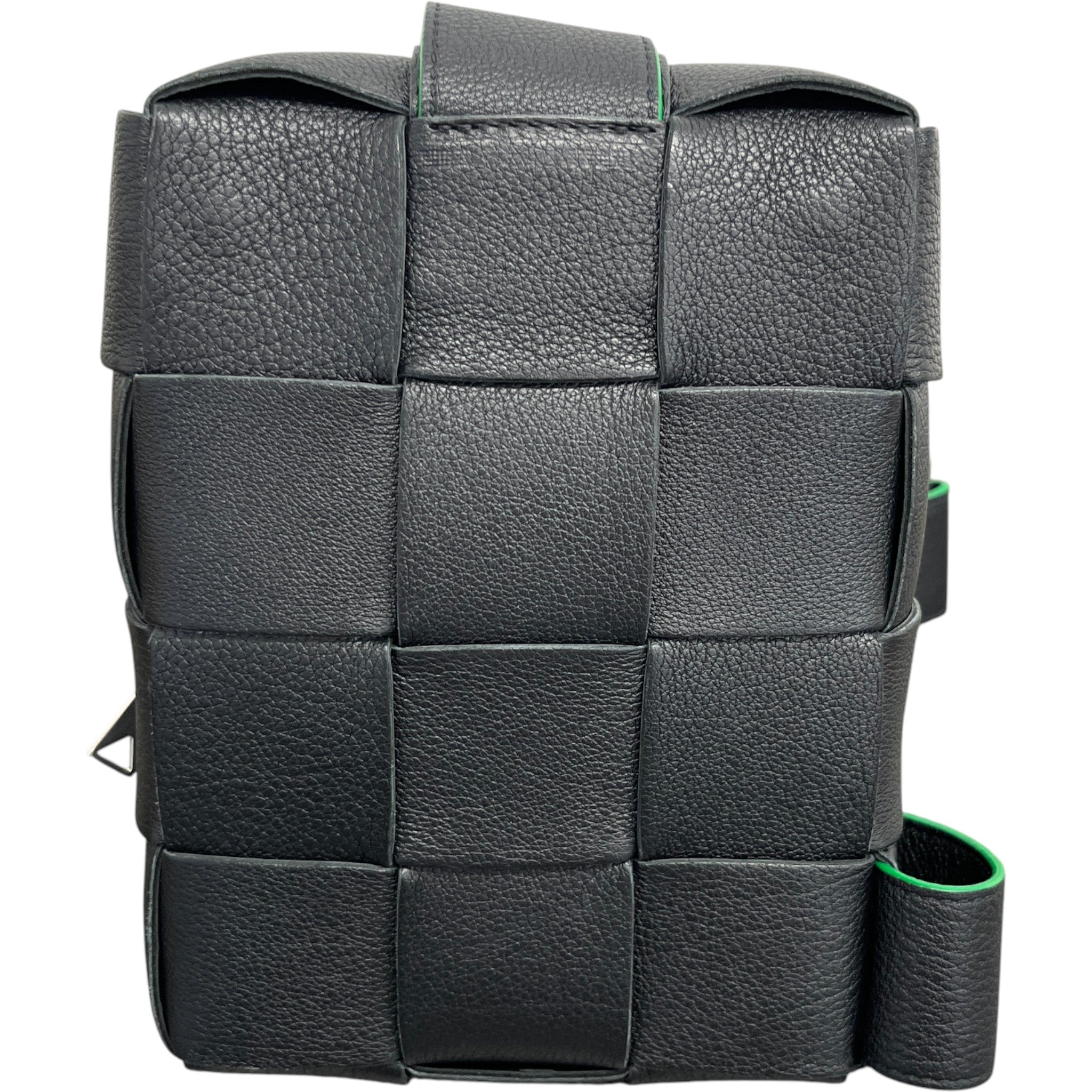 Men's Intrecciato Messenger Bag Black