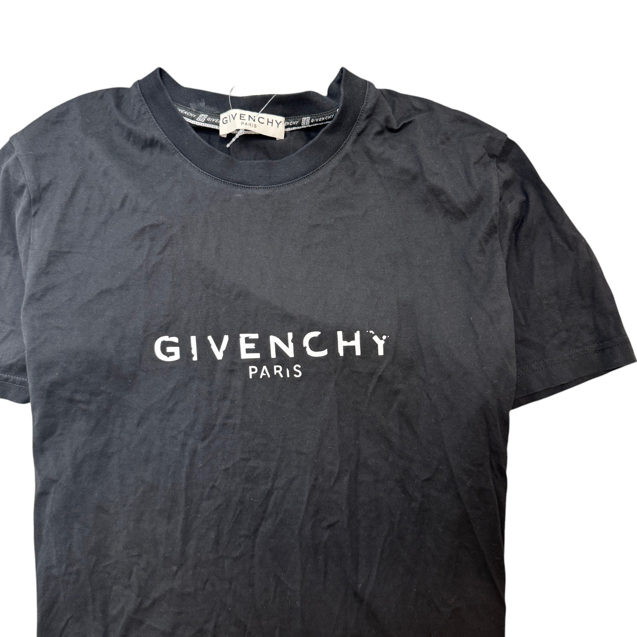 Men's Logo Print T-Shirt Black Size S
