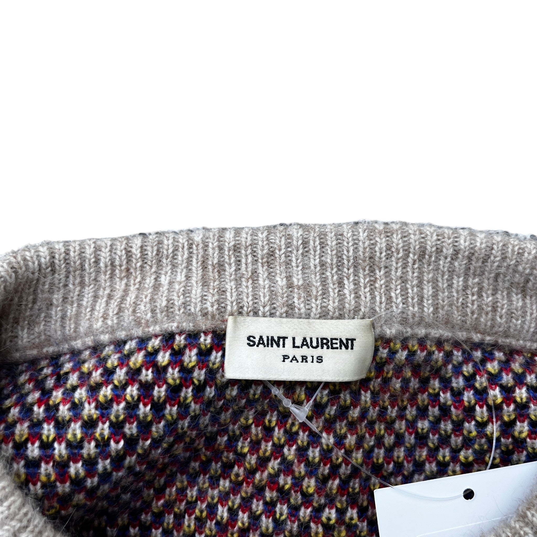 Men's Leopard Jacquard Jumper Multi-Coloured Size M