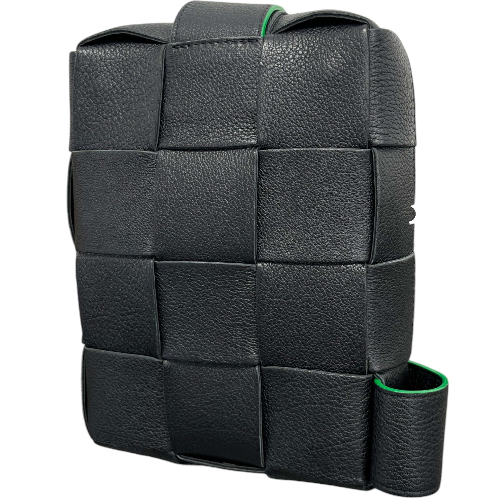 Men's Intrecciato Messenger Bag Black