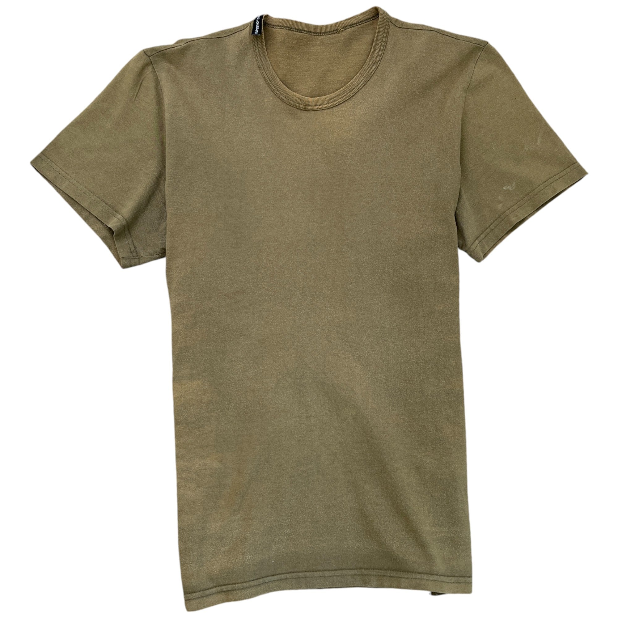 Men's Printed Logo T-Shirt Khaki Size S