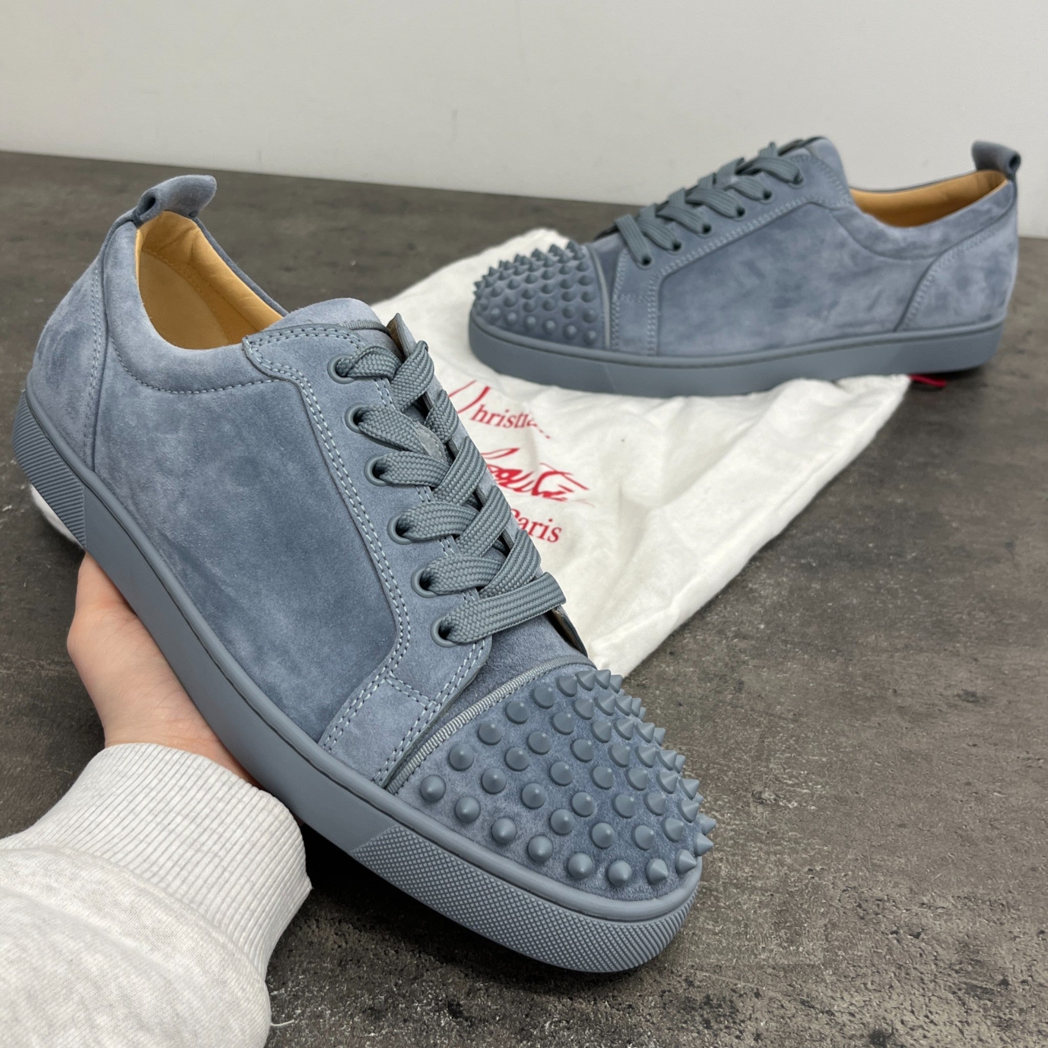 Men's Louis Junior Spikes Low Trainers Blue Size EU 42.5 / UK 8.5