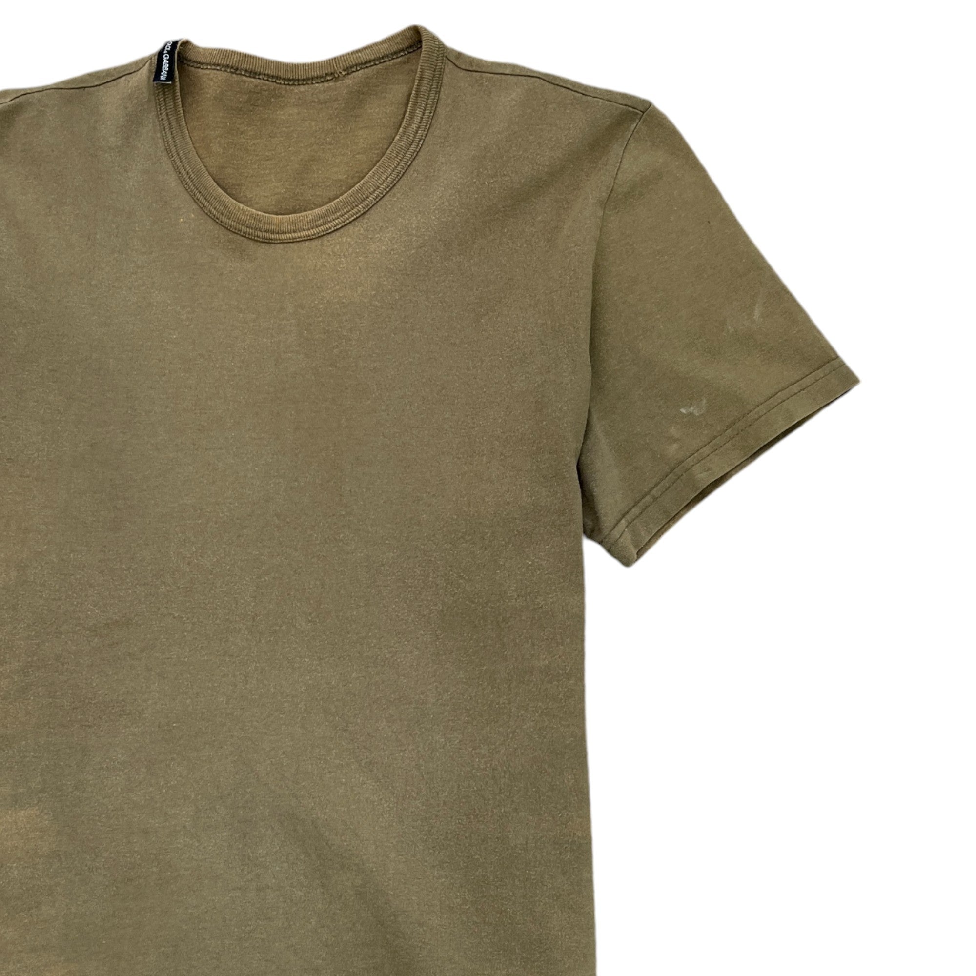 Men's Printed Logo T-Shirt Khaki Size S