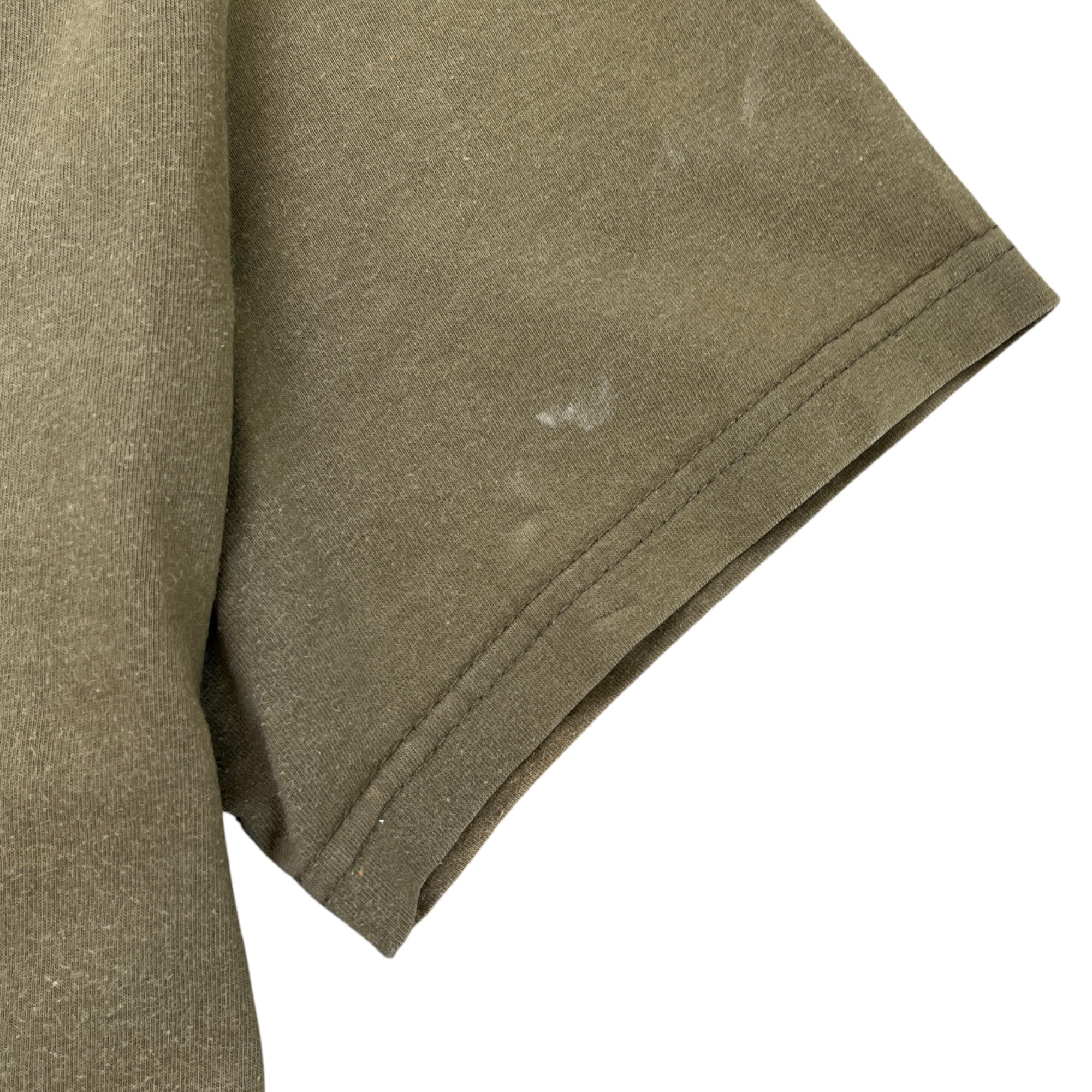 Men's Printed Logo T-Shirt Khaki Size S