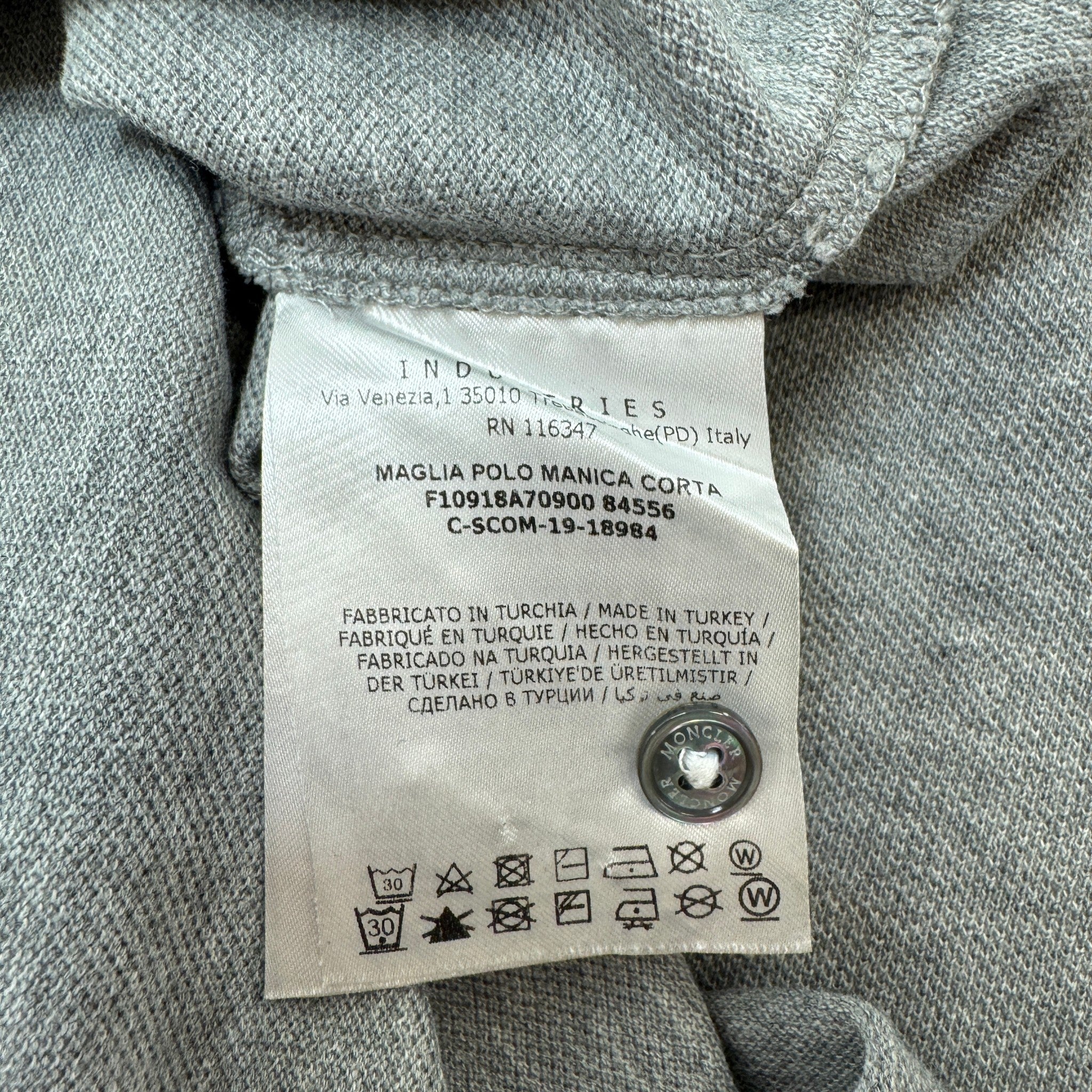 Men's Maglia Polo Shirt Grey Size M