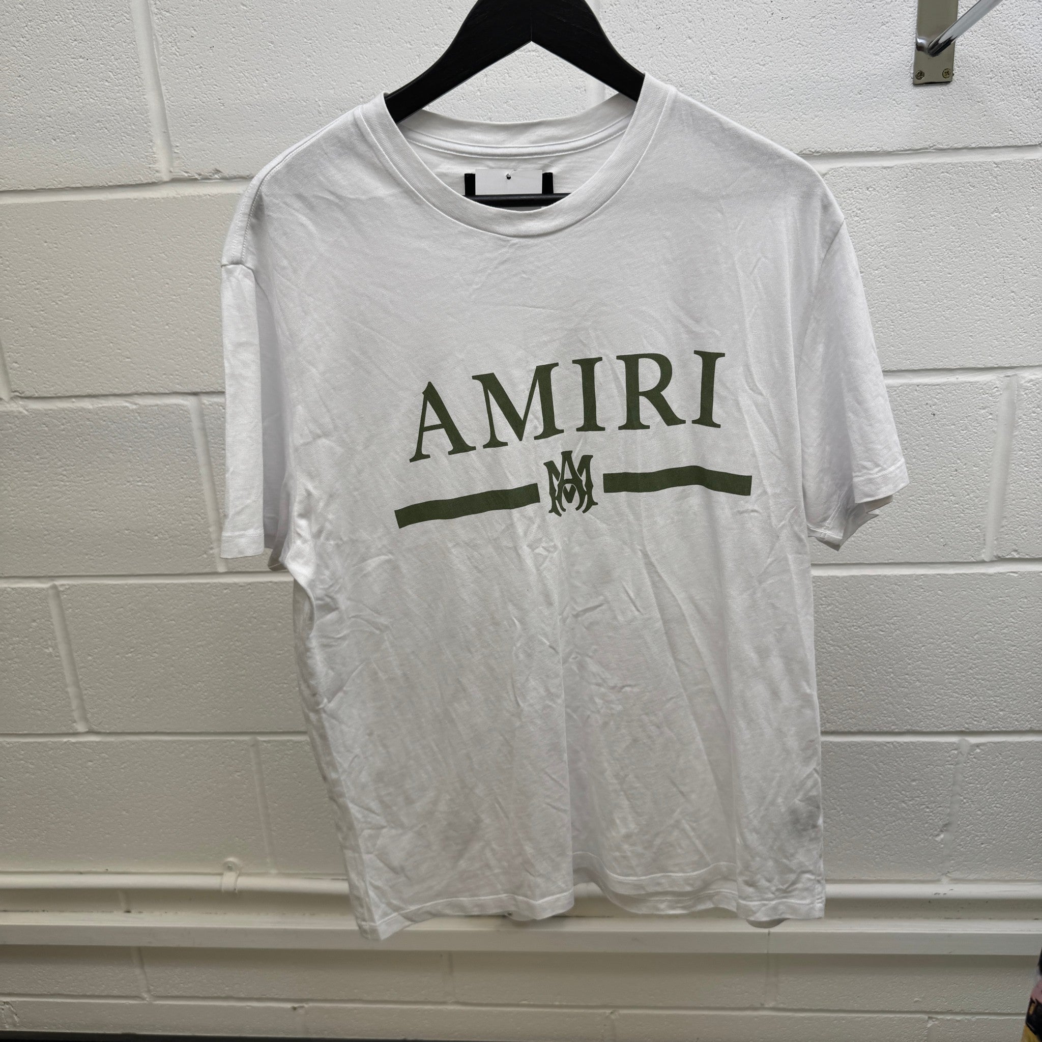 Men's Logo Print T-Shirt White Size L