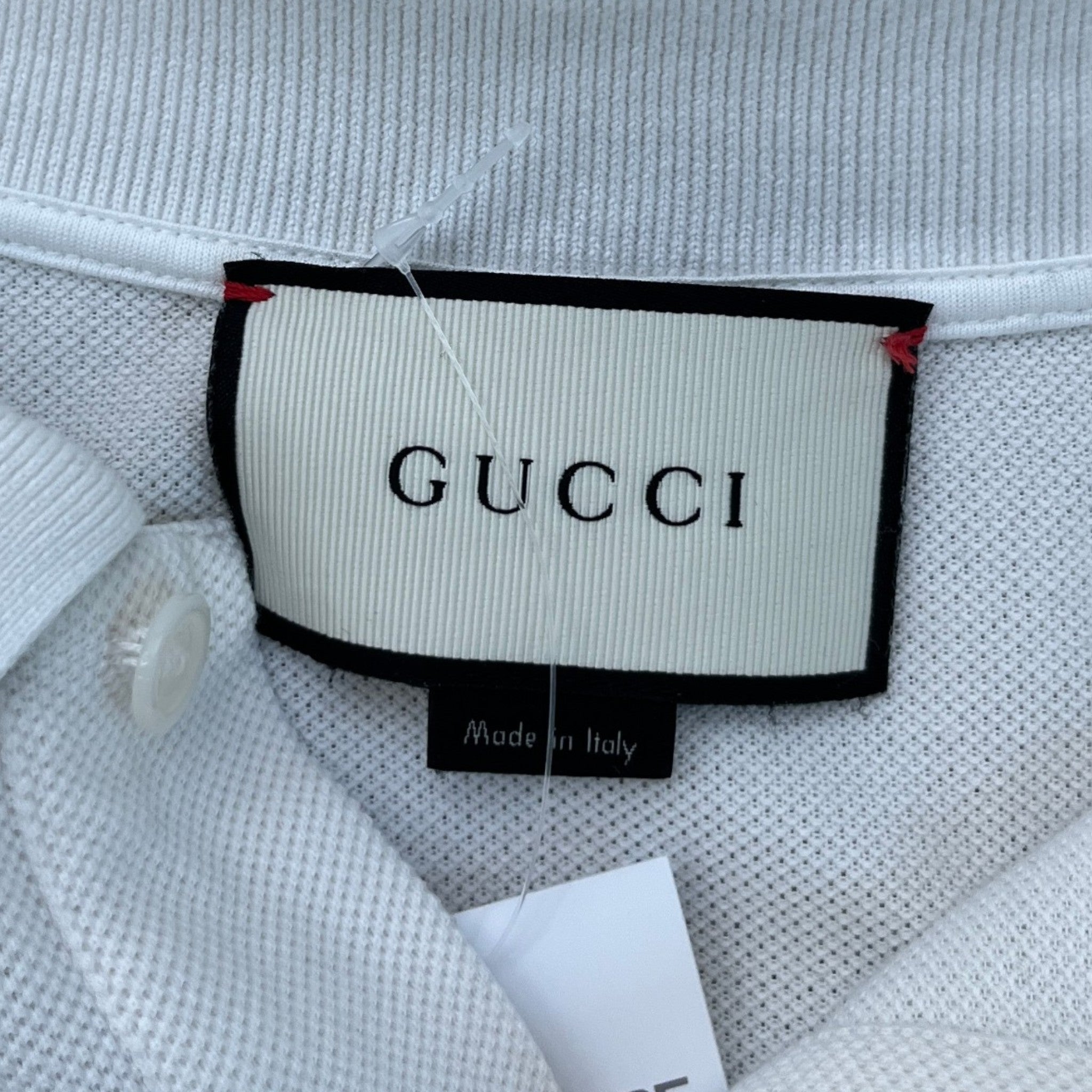 Men's Web Detail Polo Shirt White Size XXXL