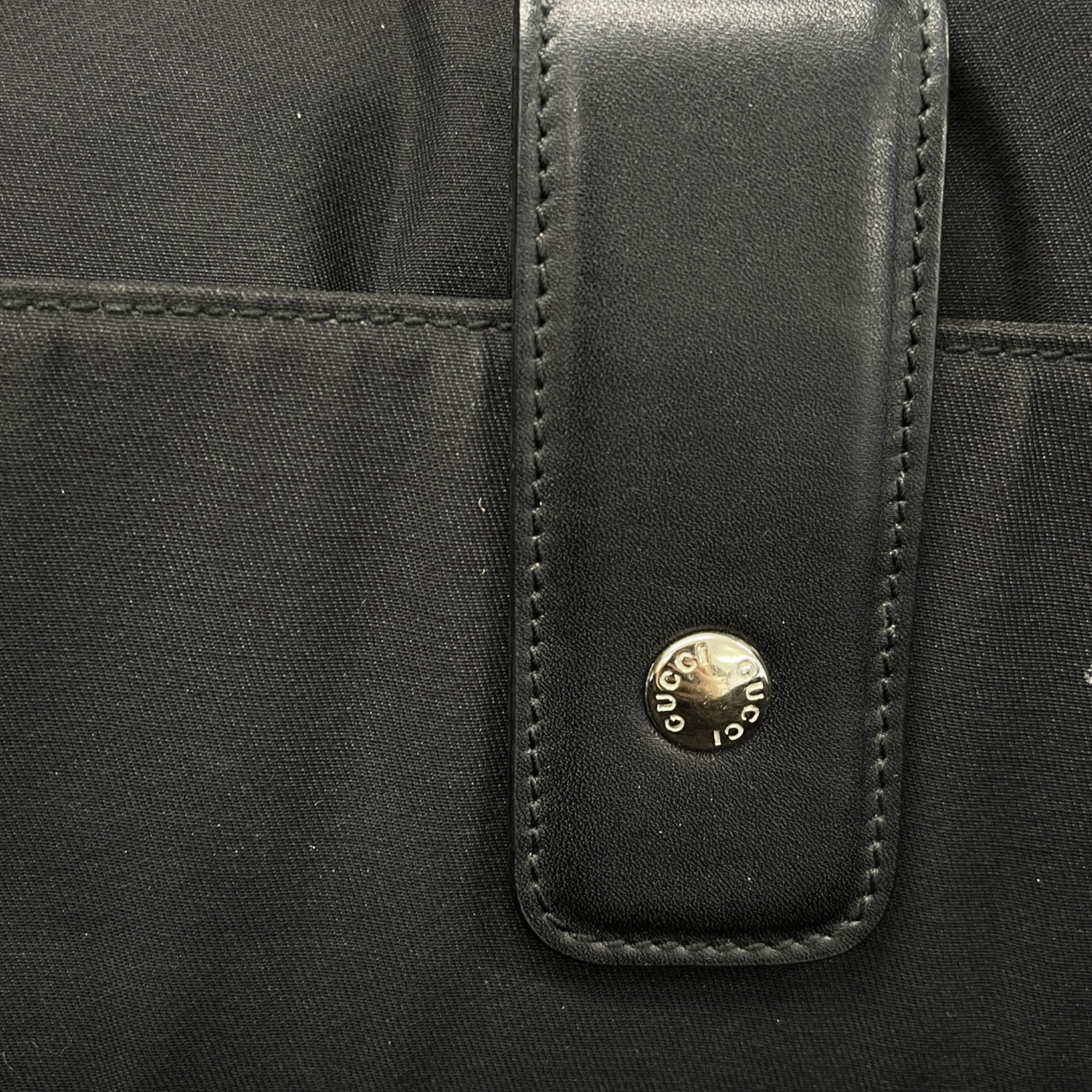 Men's Diamante Plaque Logo Bag Black