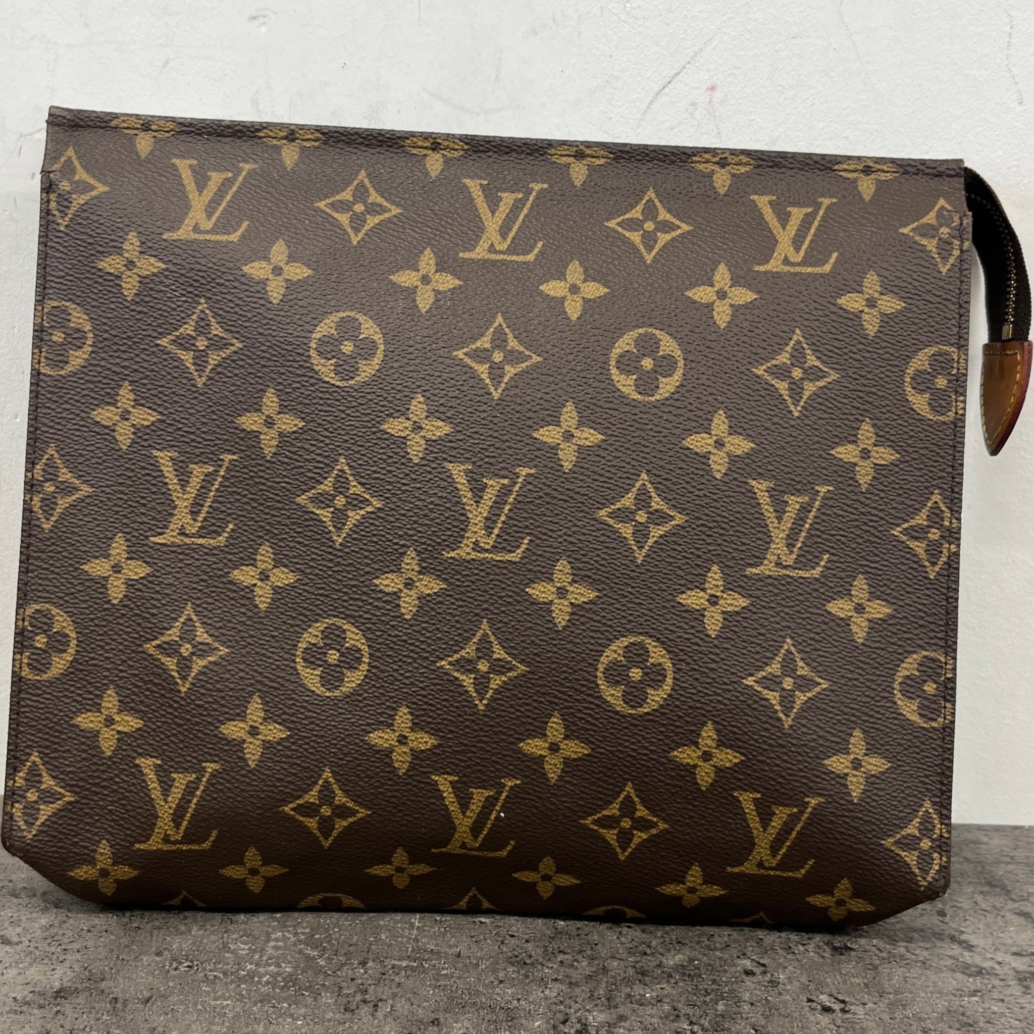 Women's Monogram Canvas 26 Toiletry Bag Brown