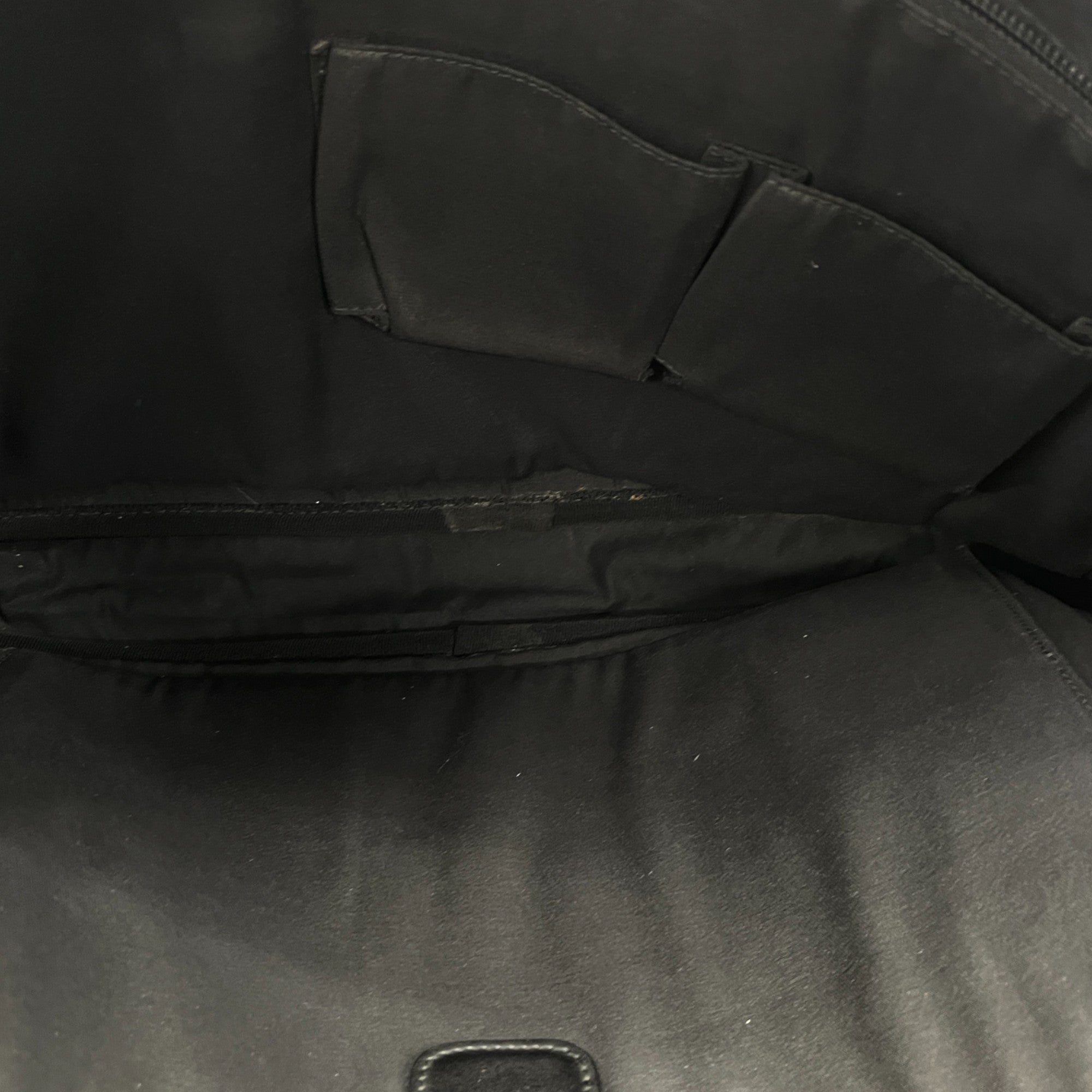 Men's Diamante Plaque Logo Bag Black