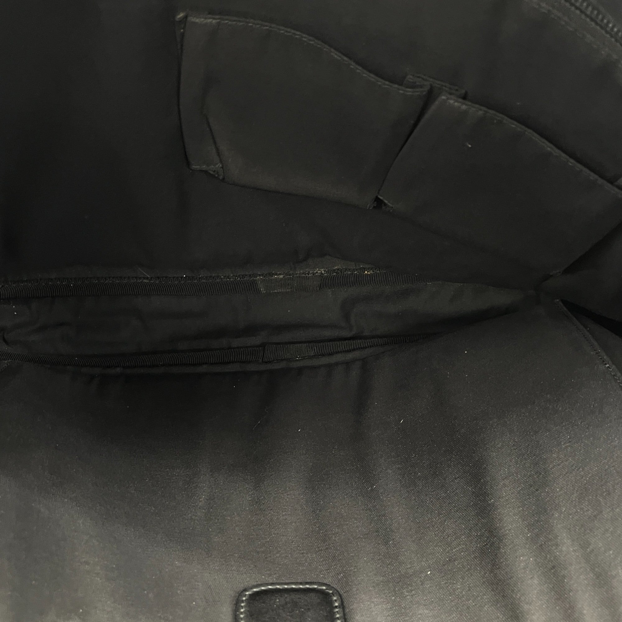 Men's Diamante Plaque Logo Bag Black