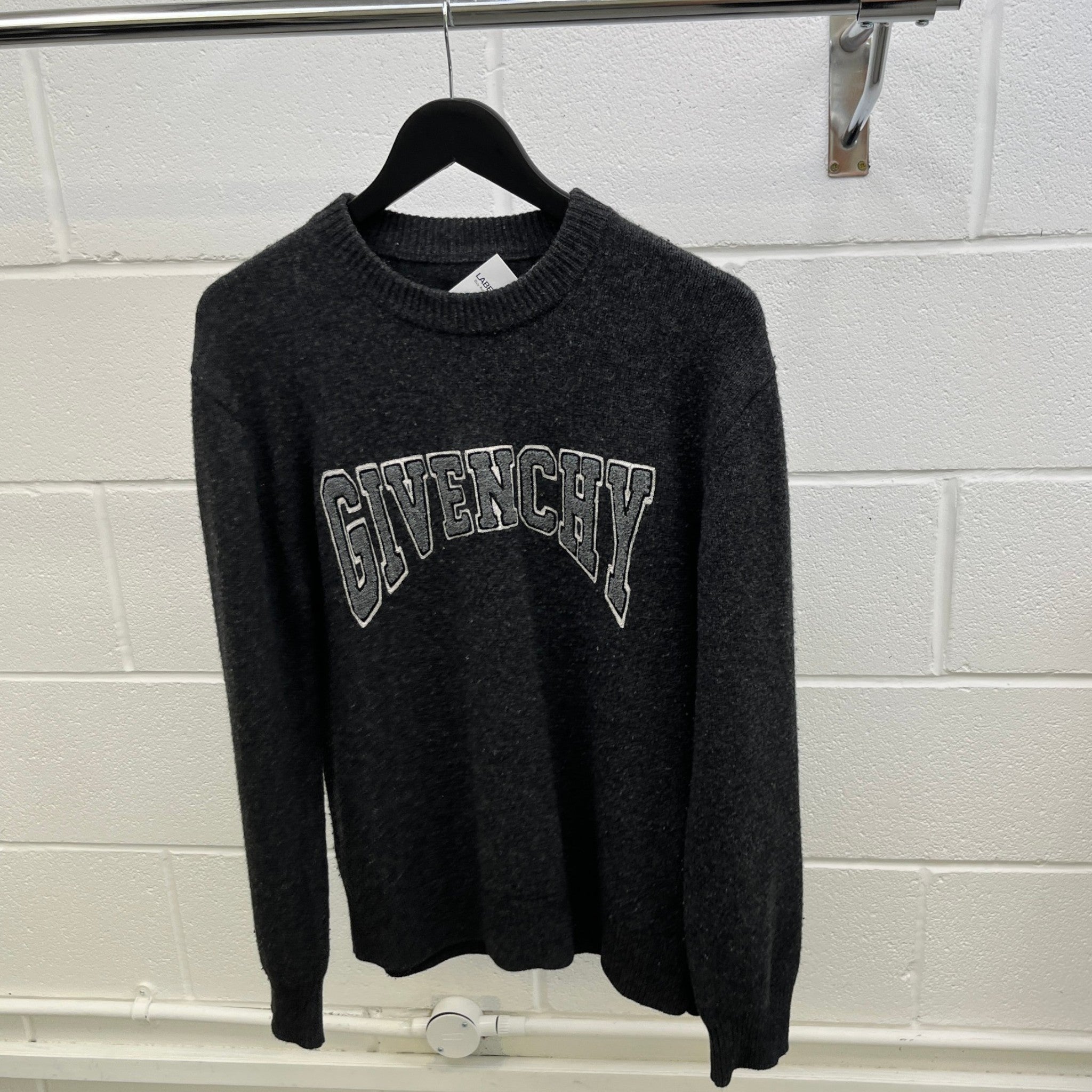 Men's Varsity Logo Jumper Charcoal Size M