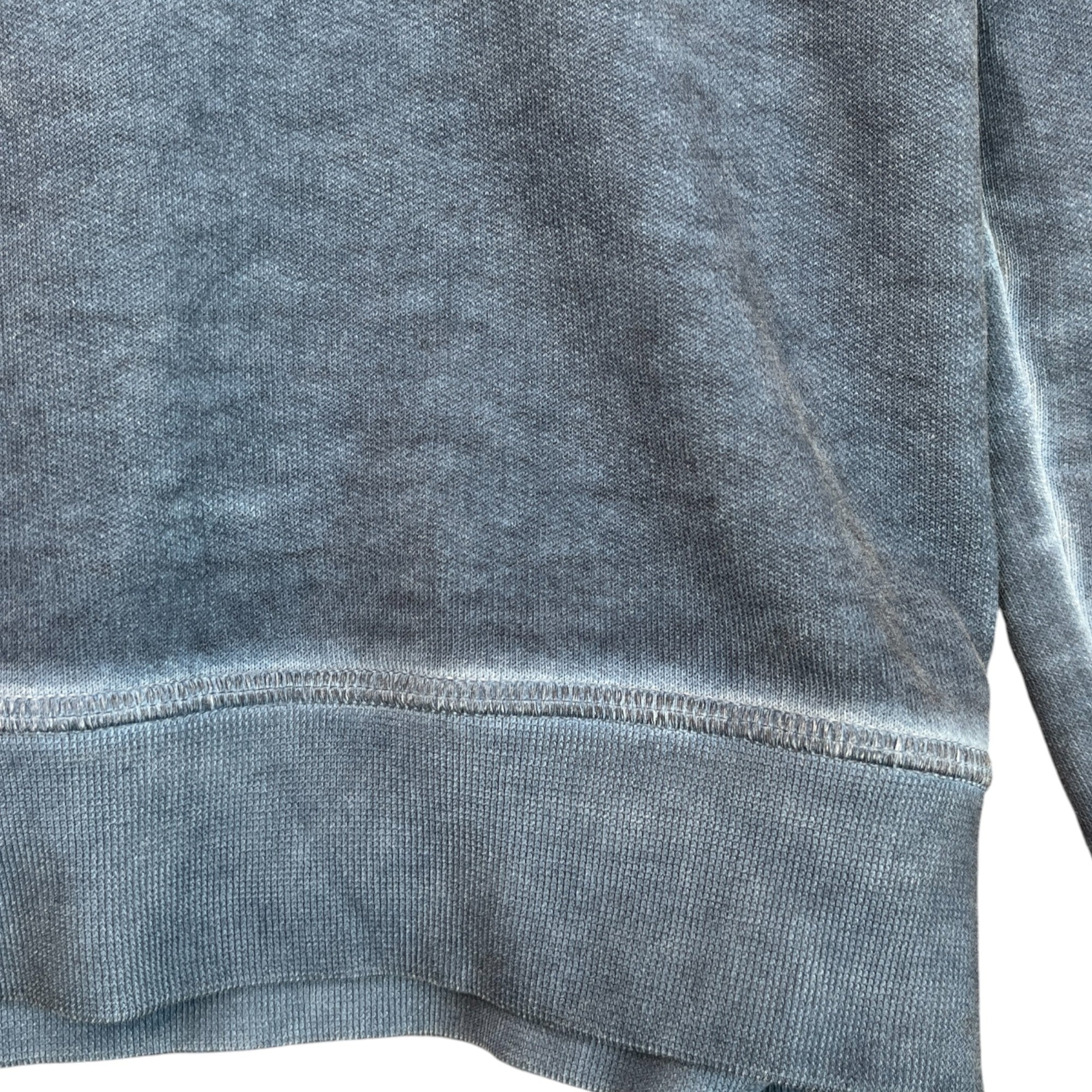 Men's Logo Print Hoodie Blue Size L