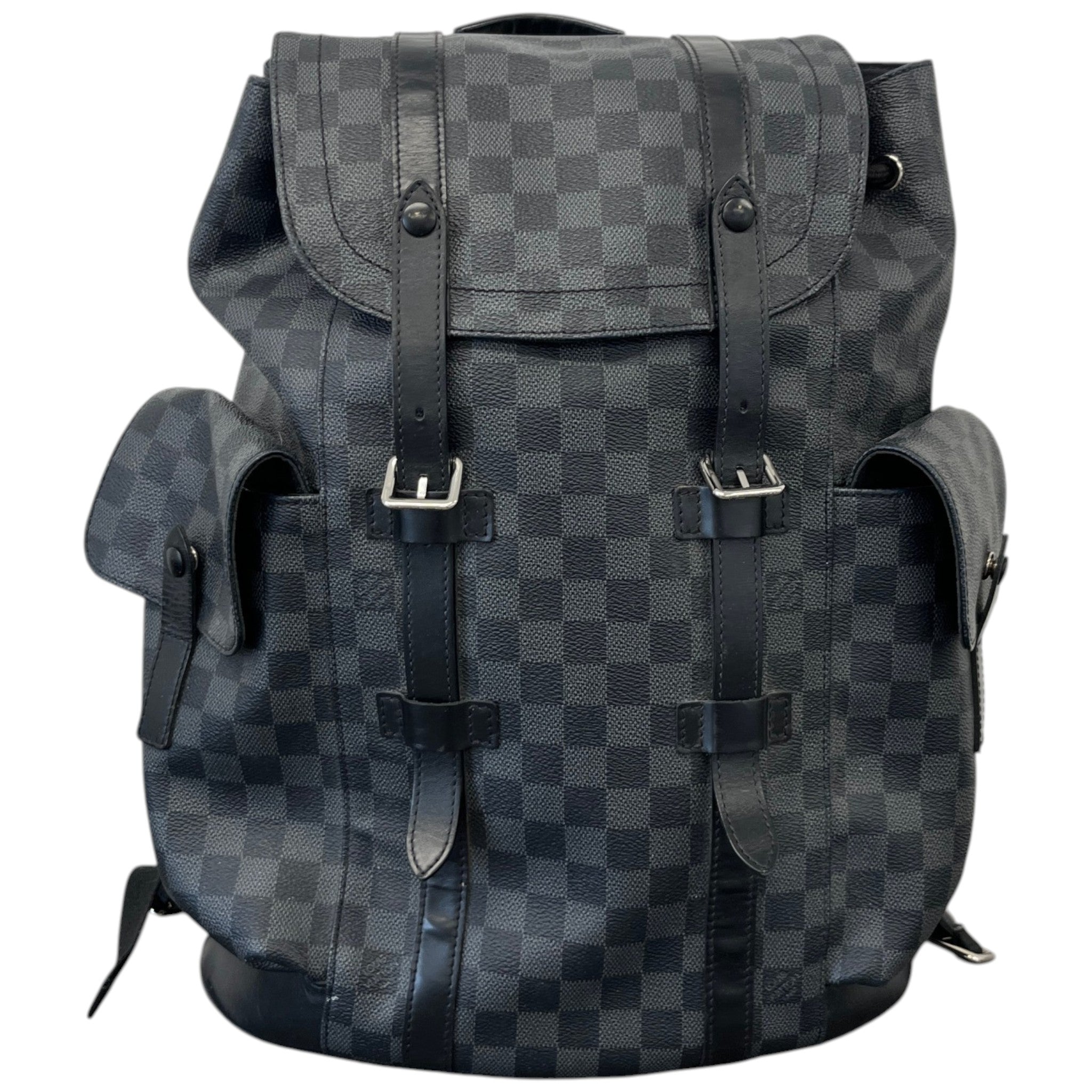 Men's Damier Graphite Christopher Backpack Black