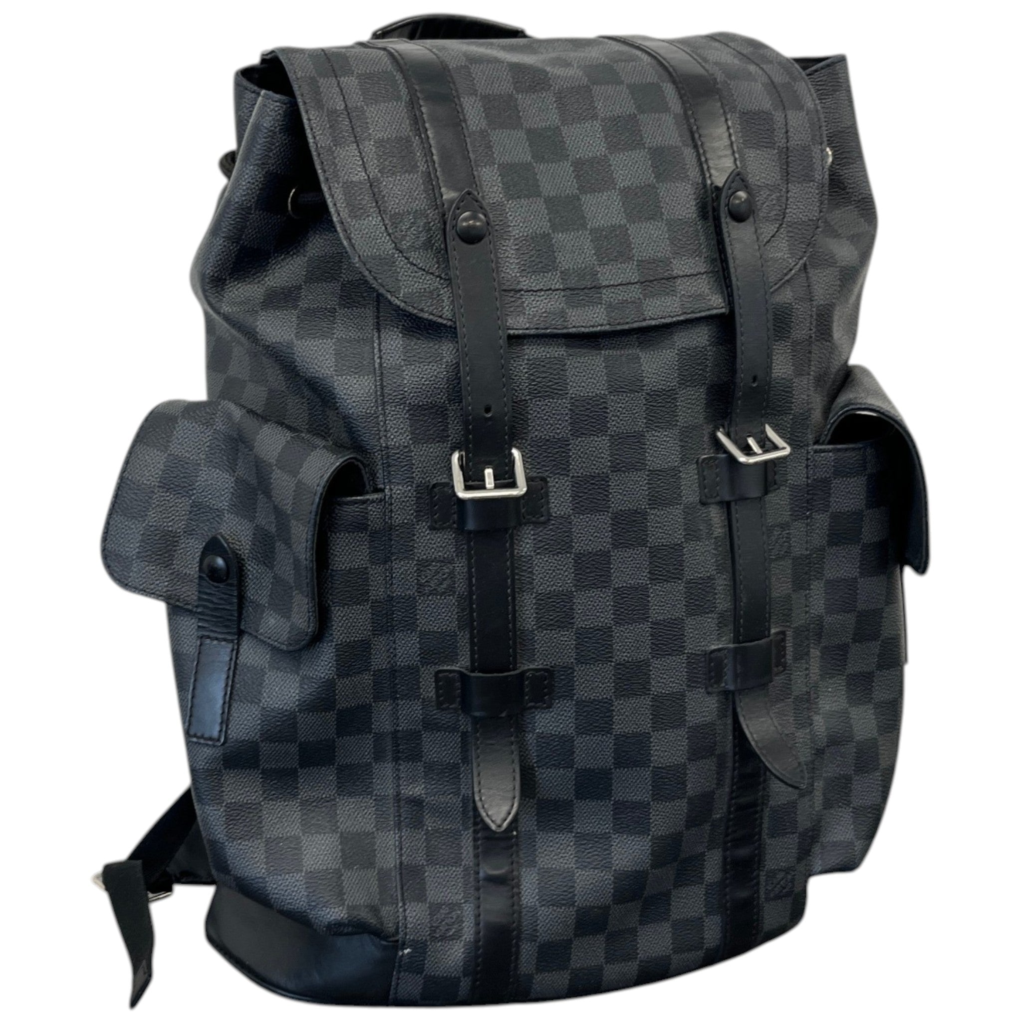Men's Damier Graphite Christopher Backpack Black