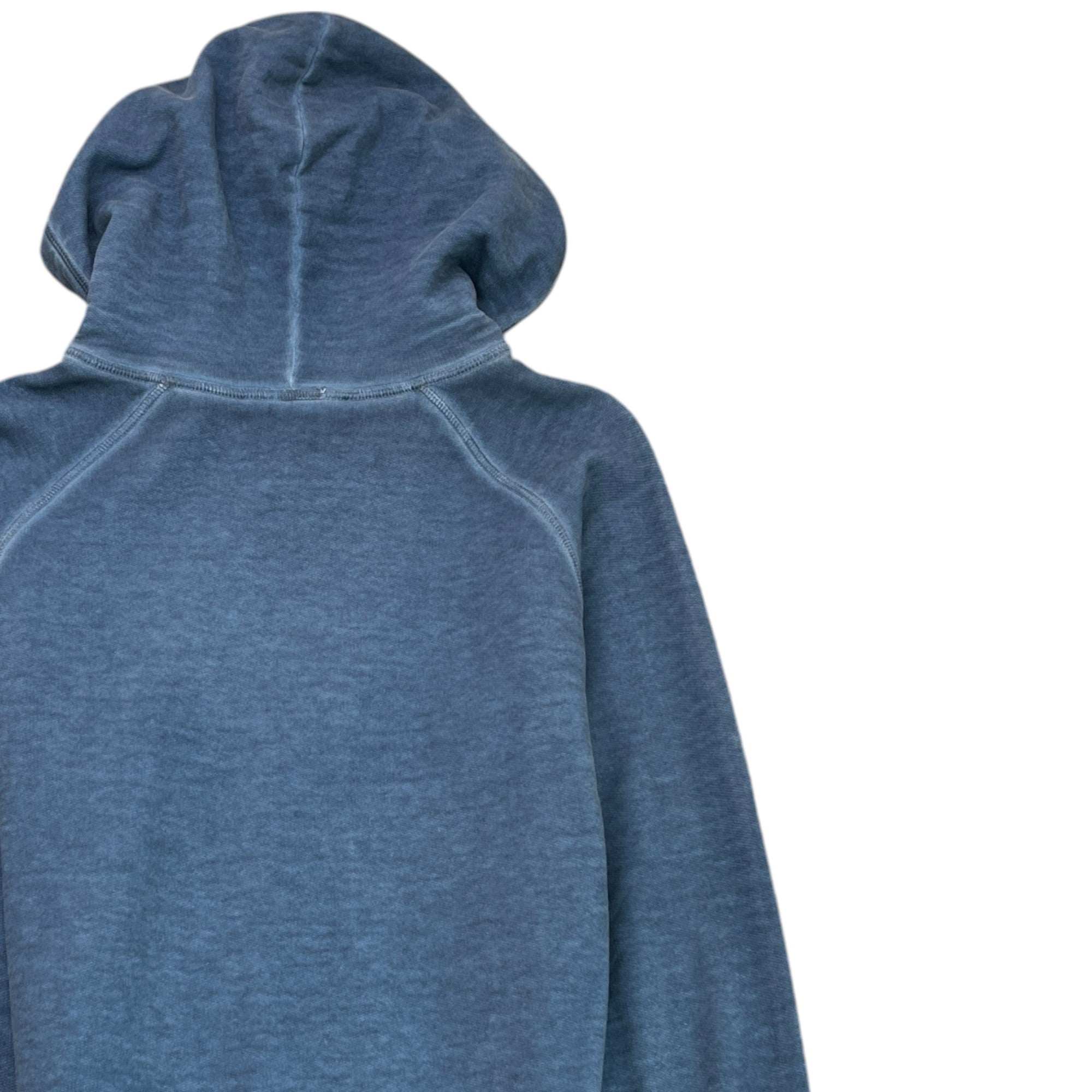 Men's Logo Print Hoodie Blue Size L