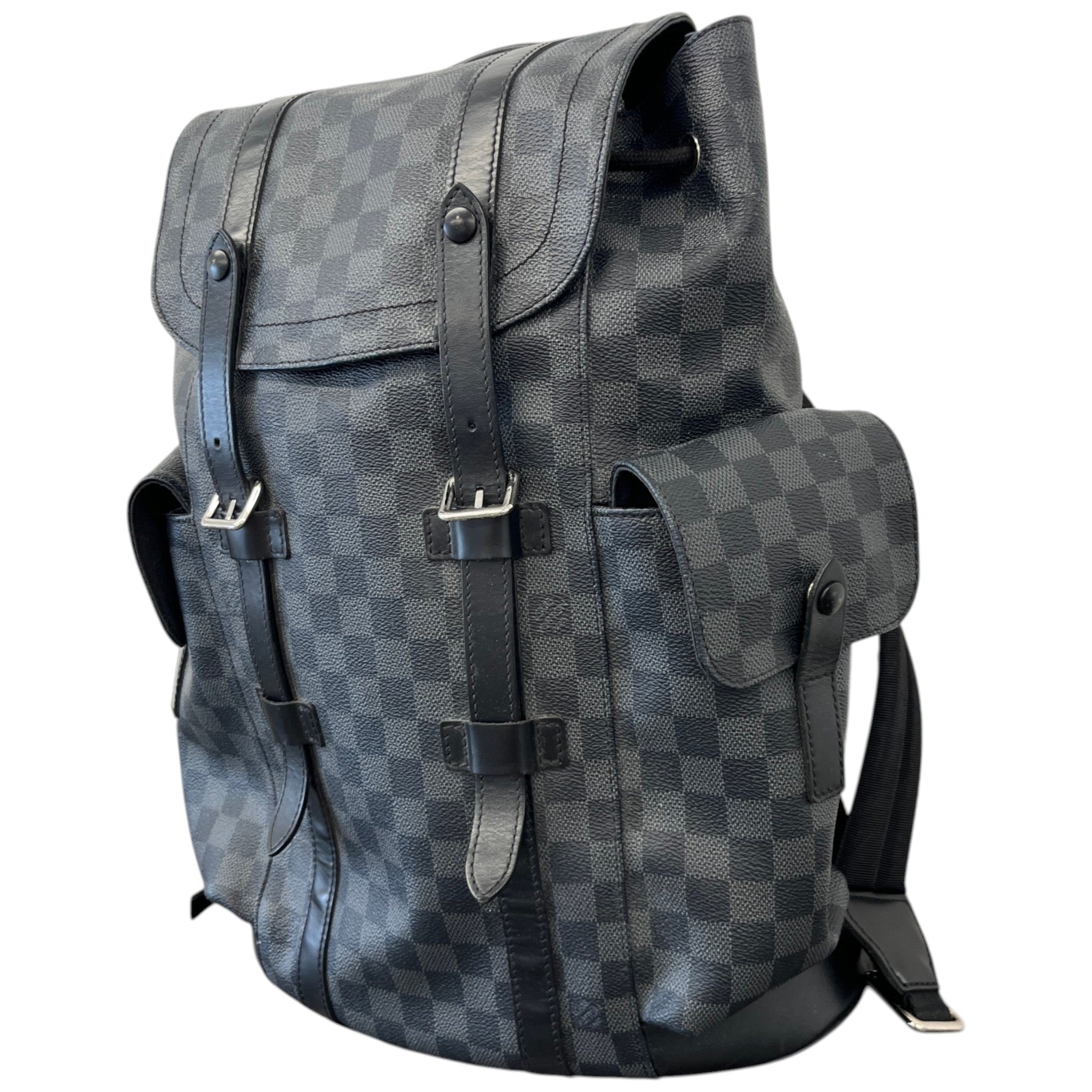 Men's Damier Graphite Christopher Backpack Black