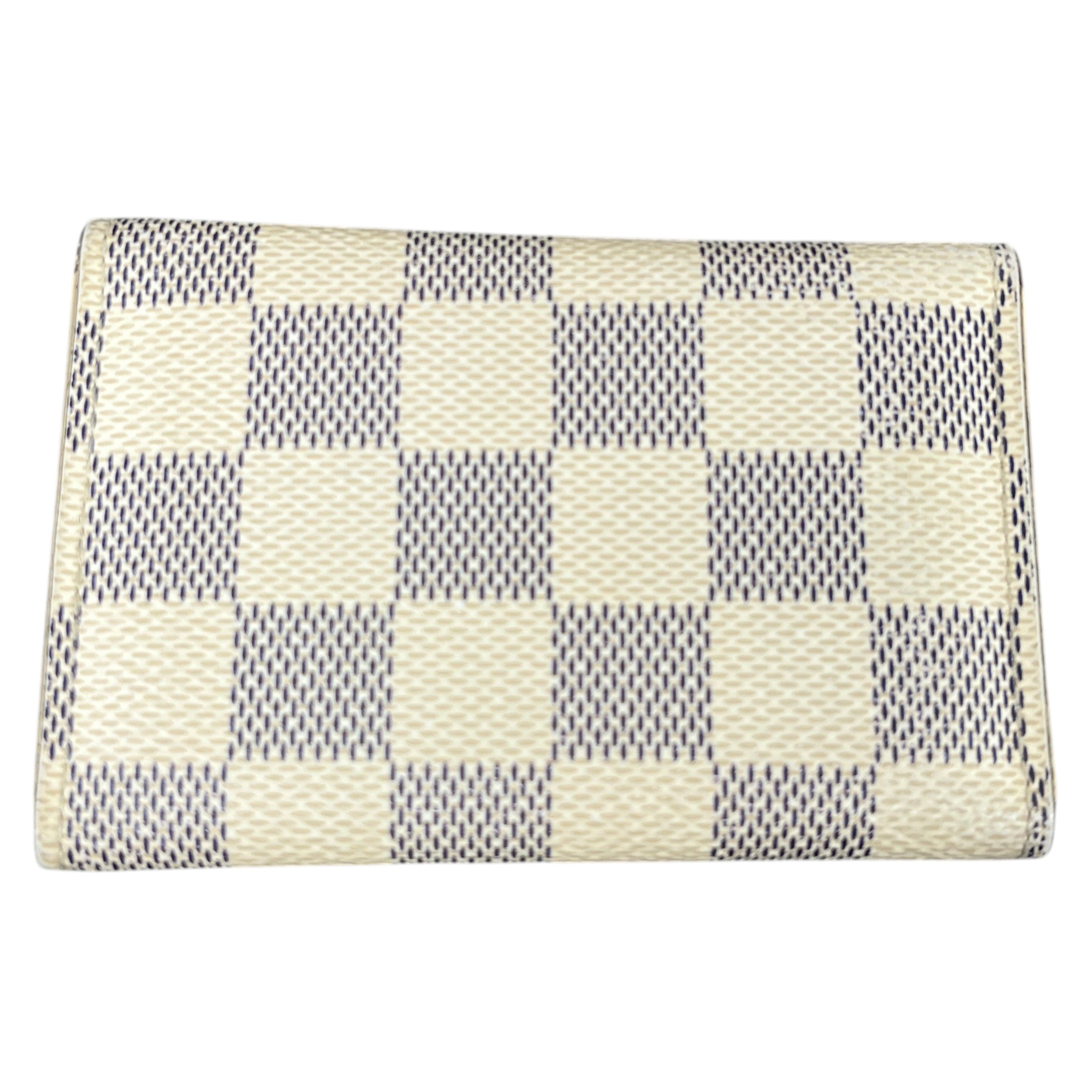 Women's Damier Azur Key Holder Purse White