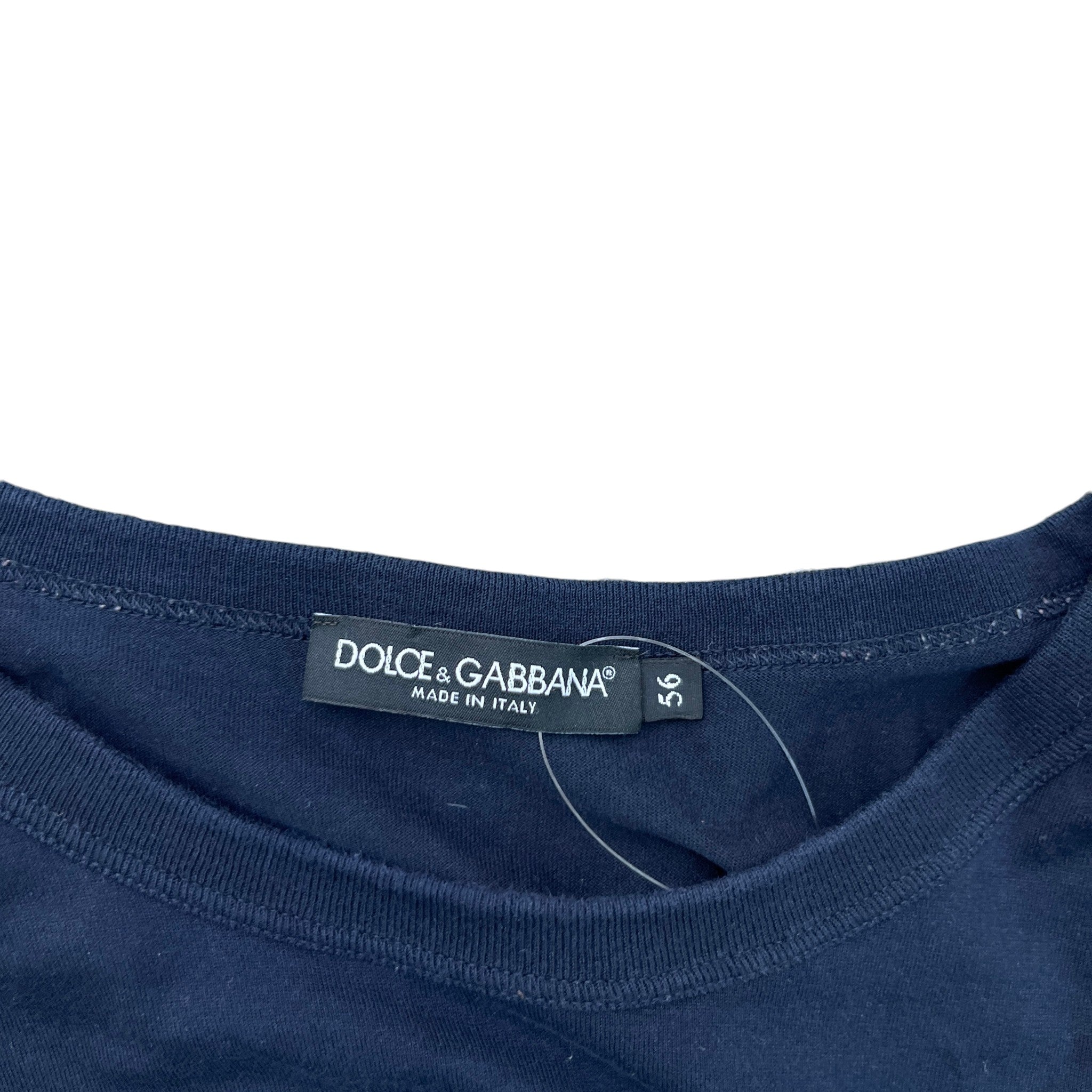 Men's Plaque Logo T-Shirt Navy Size IT 56 / UK XXXL