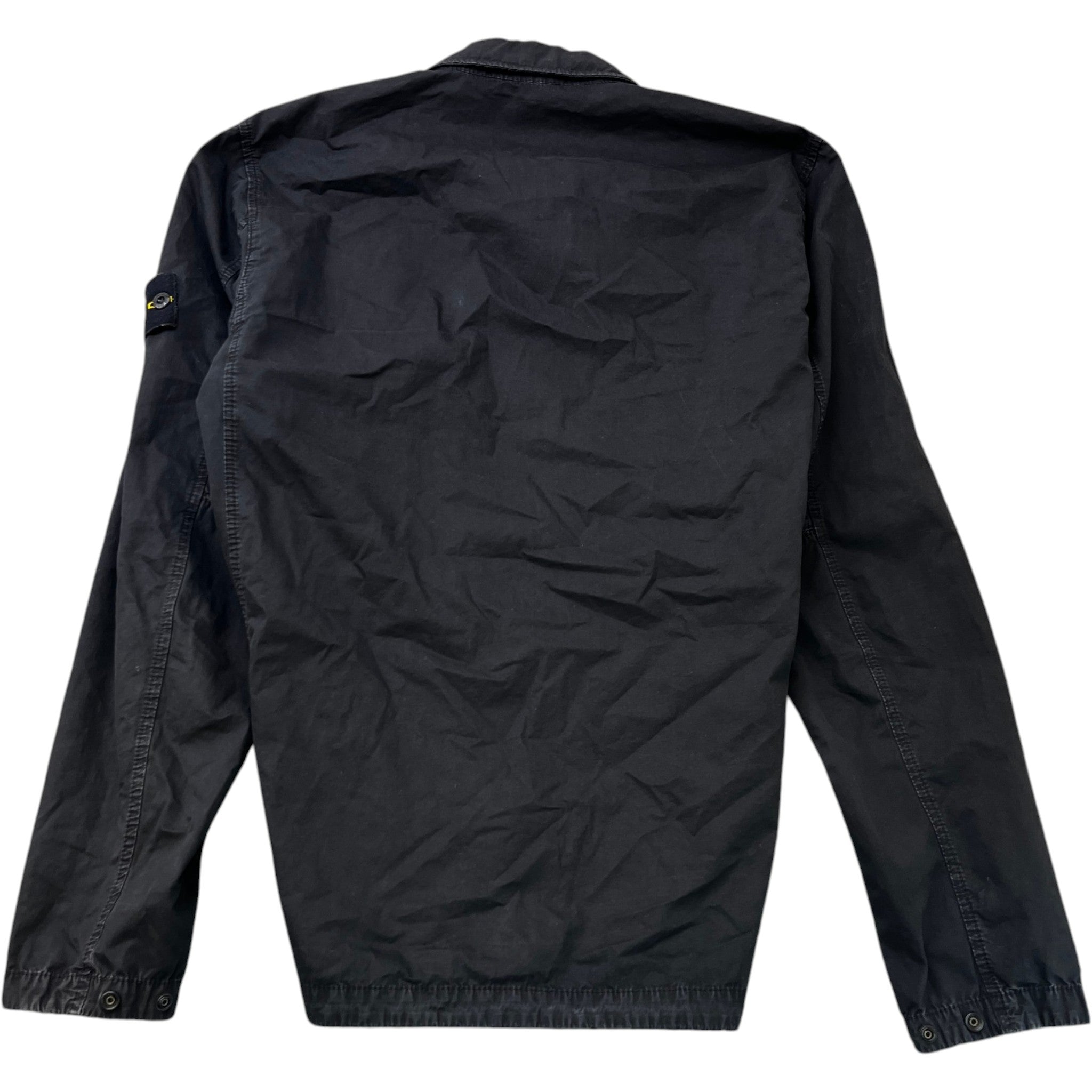 Men's Applique Logo OverShirt Black Size M