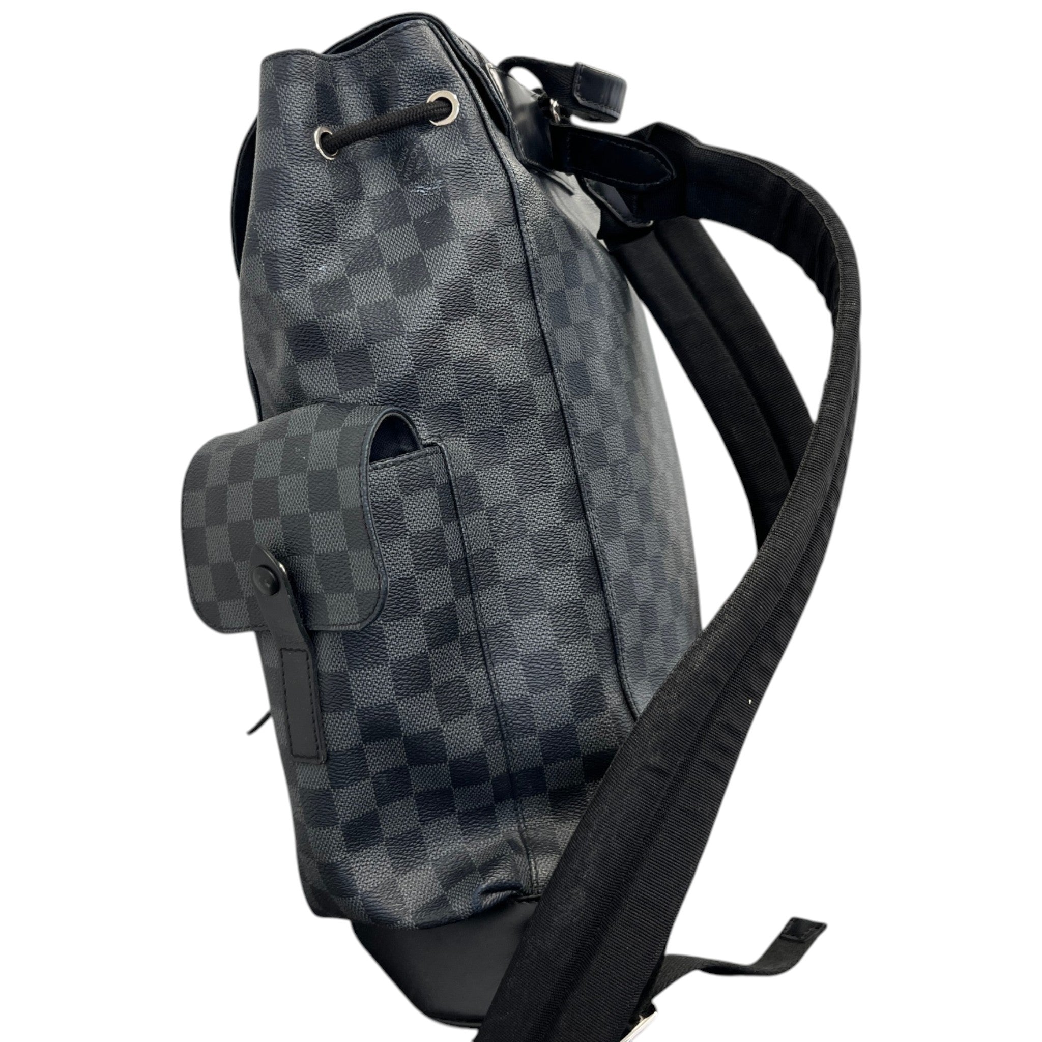 Men's Damier Graphite Christopher Backpack Black
