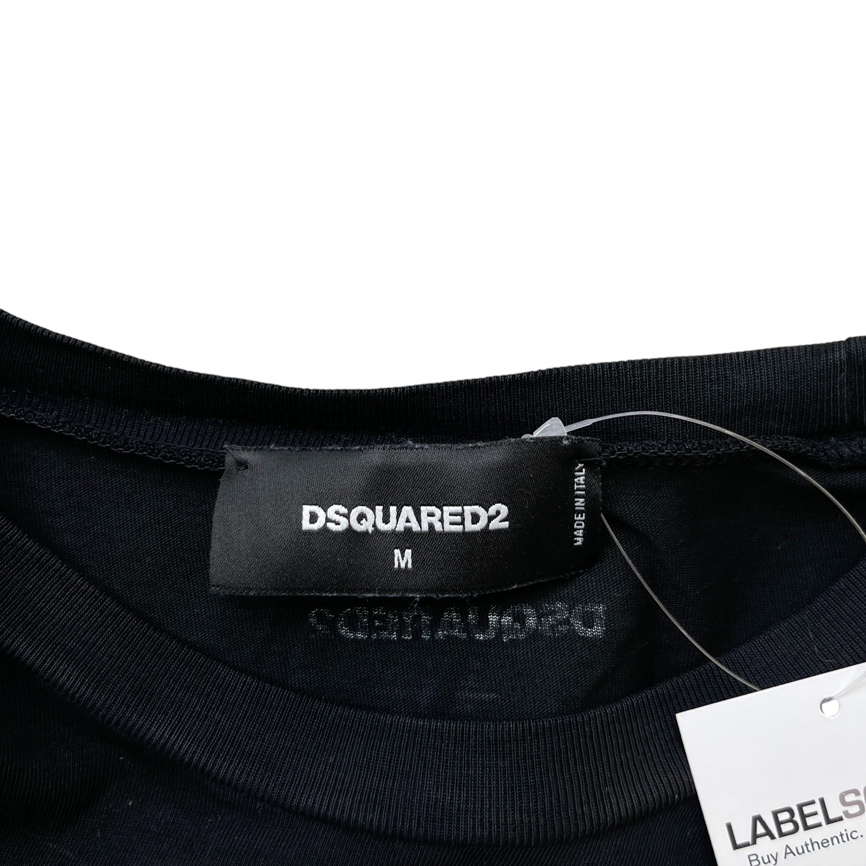 Men's Logo Print T-Shirt Black Size M