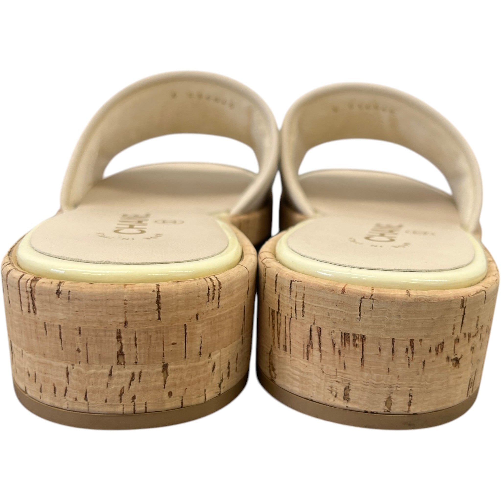 Women's Cc Logo Sandals Beige Size EU 41 / UK 8