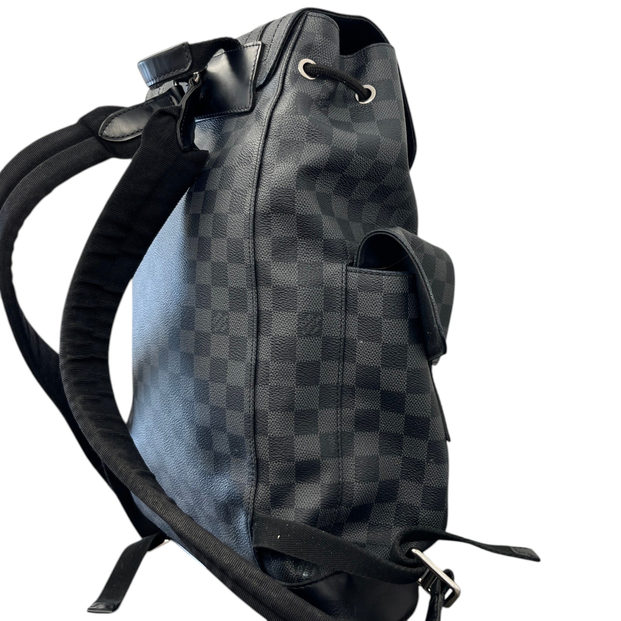 Men's Damier Graphite Christopher Backpack Black
