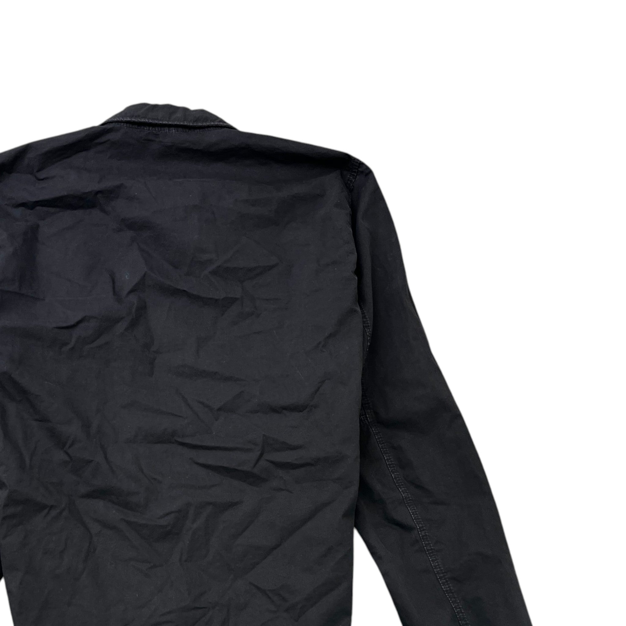 Men's Applique Logo OverShirt Black Size M