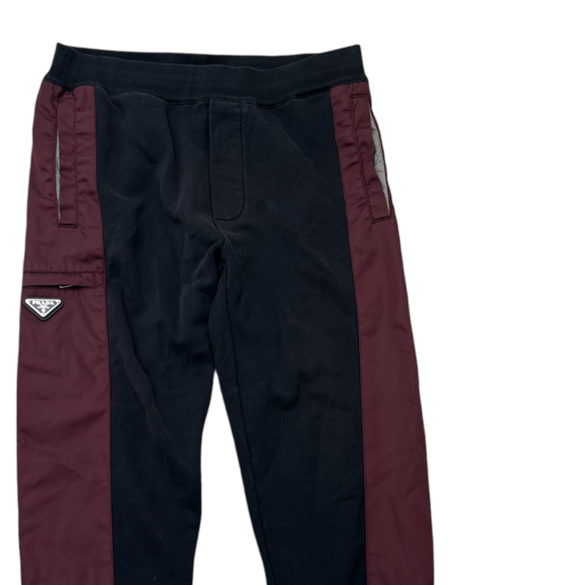 Men's Plaque Logo Joggers Black Size S