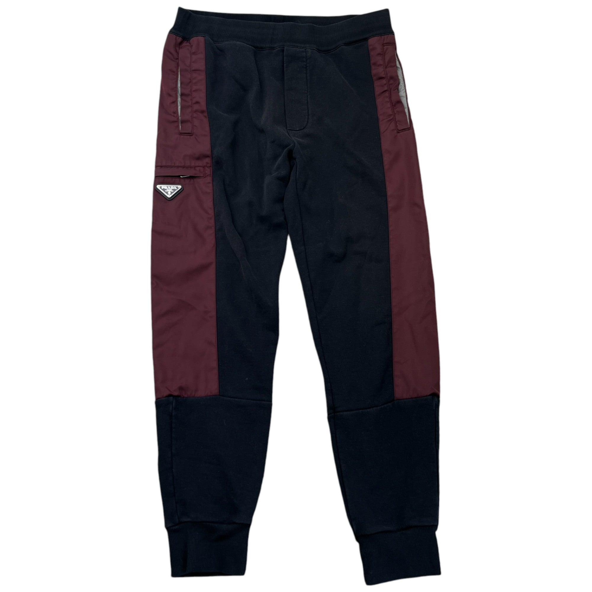 Men's Plaque Logo Joggers Black Size S